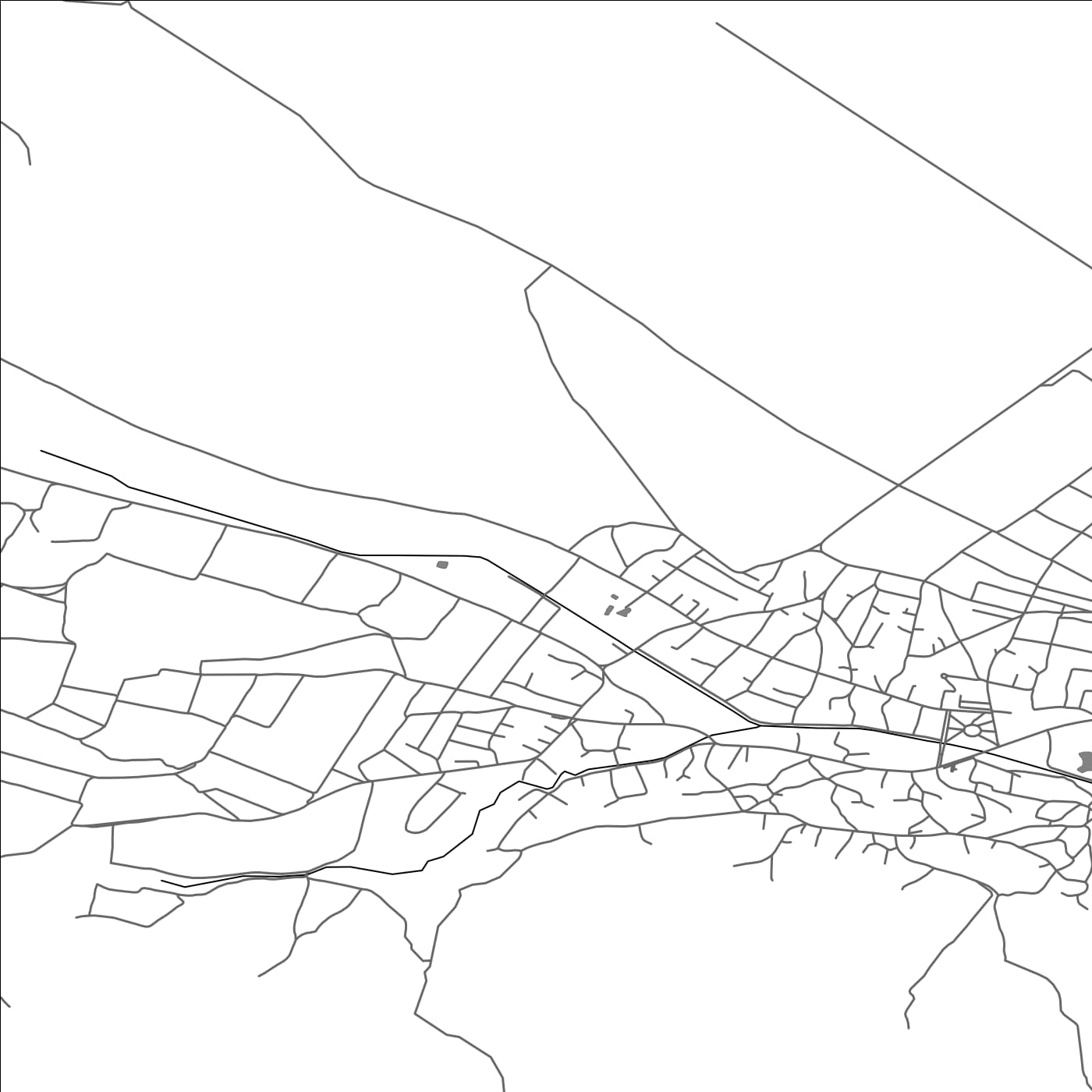 ROAD MAP OF COJUŞNA, MOLDOVA BY MAPBAKES