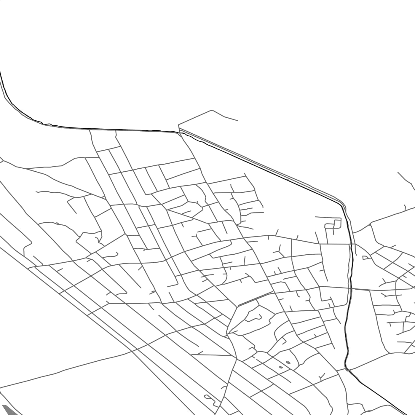 ROAD MAP OF CORLĂTENI, MOLDOVA BY MAPBAKES