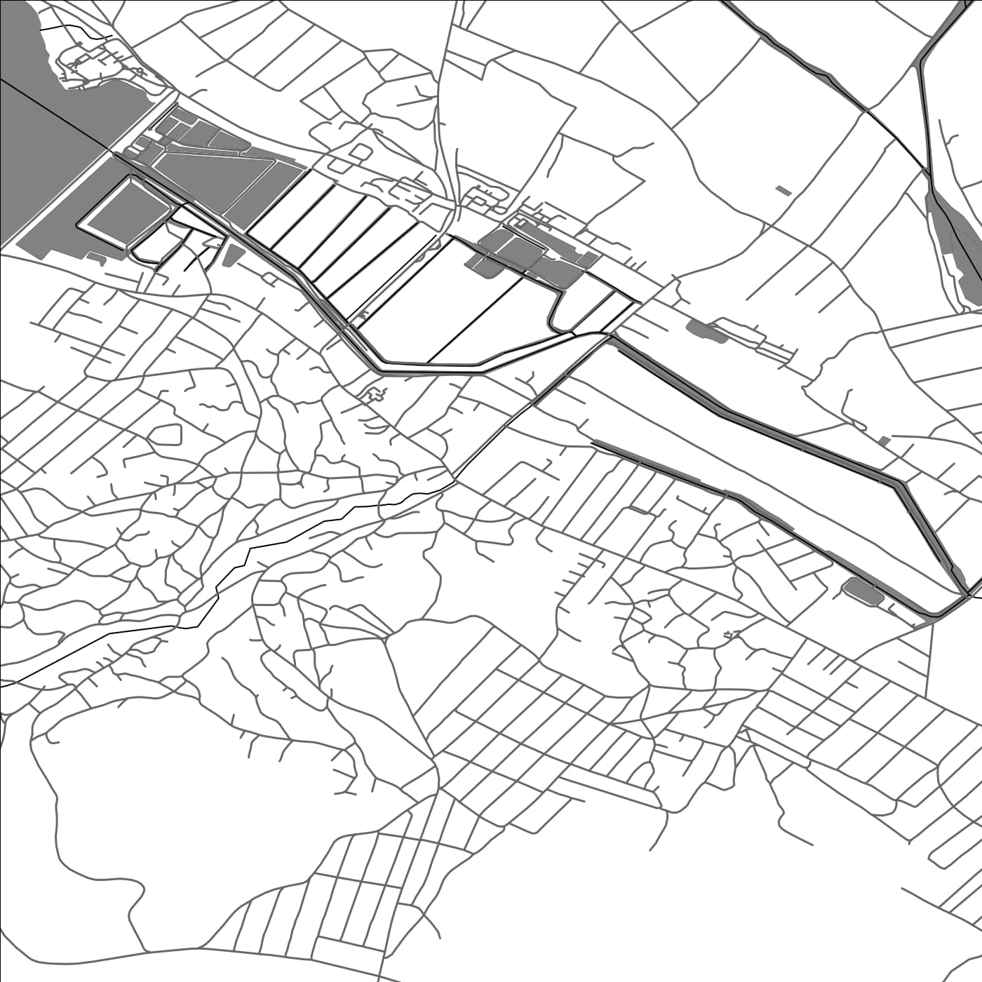 ROAD MAP OF COSTEŞTI, MOLDOVA BY MAPBAKES