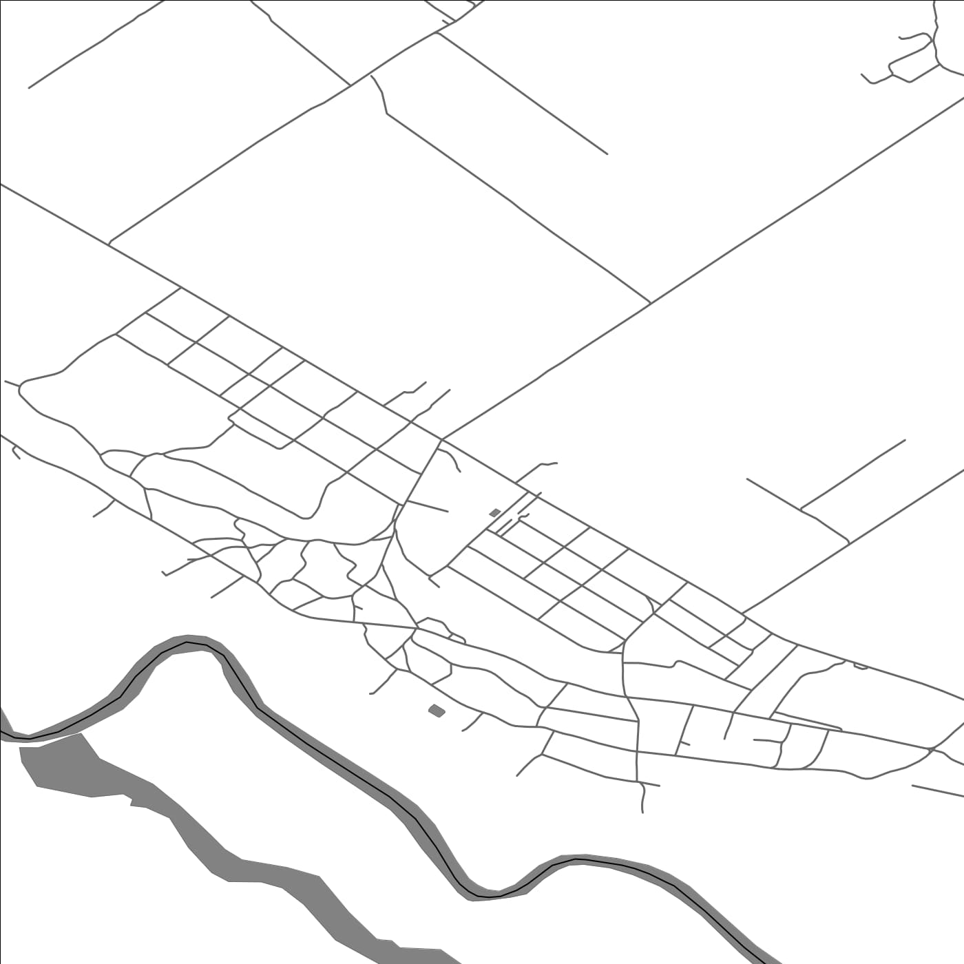 ROAD MAP OF COSTULENI, MOLDOVA BY MAPBAKES