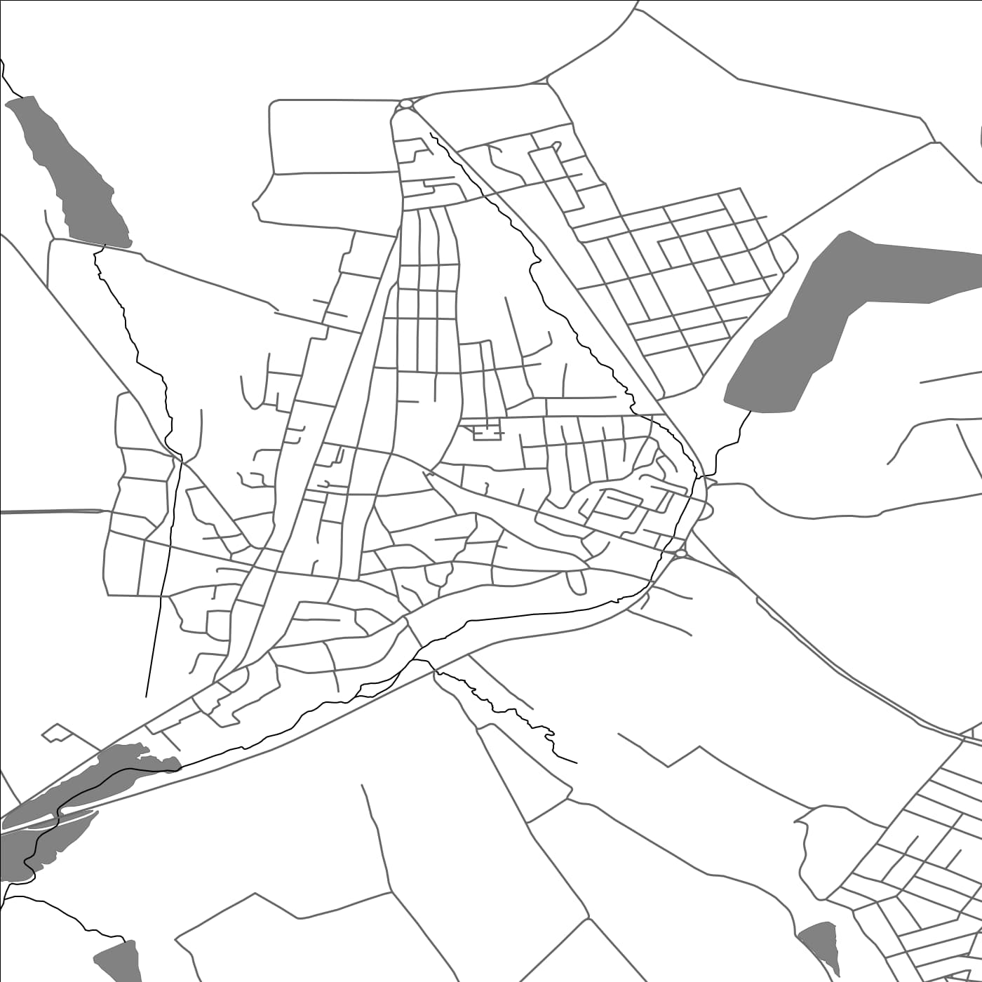ROAD MAP OF FĂLEŞTI, MOLDOVA BY MAPBAKES