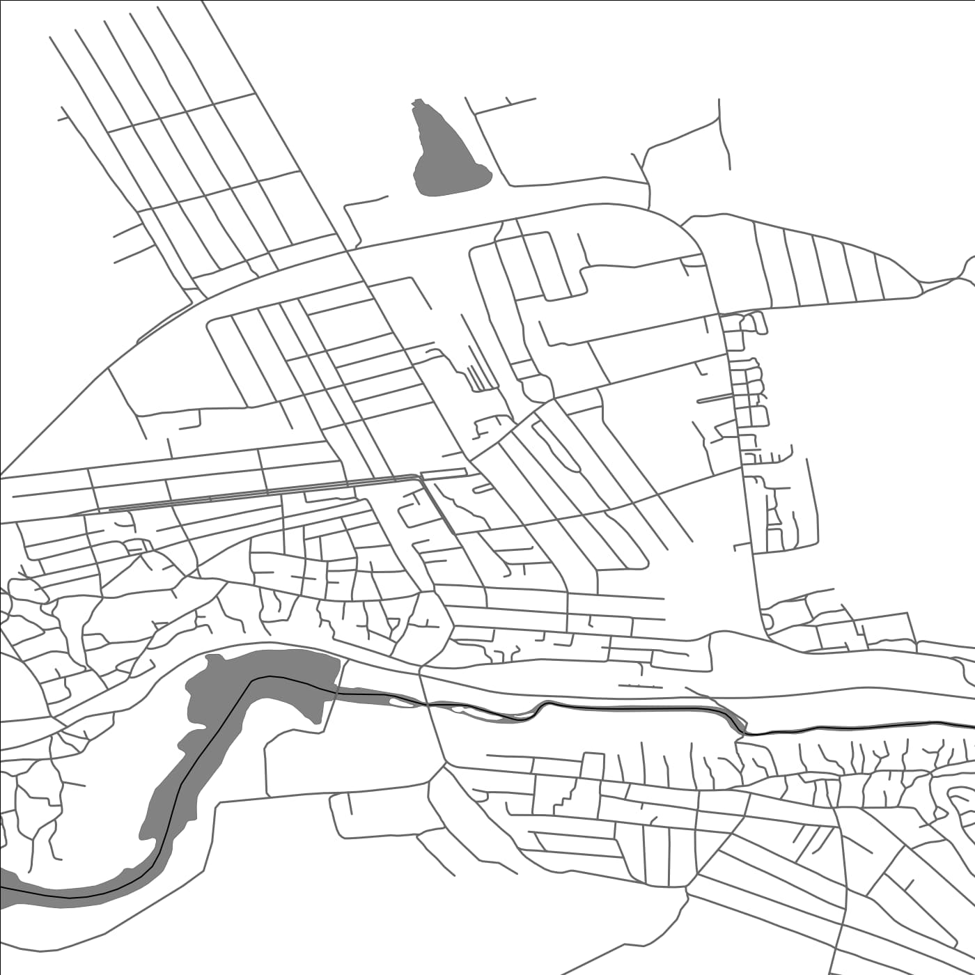 ROAD MAP OF FLOREŞTI, MOLDOVA BY MAPBAKES