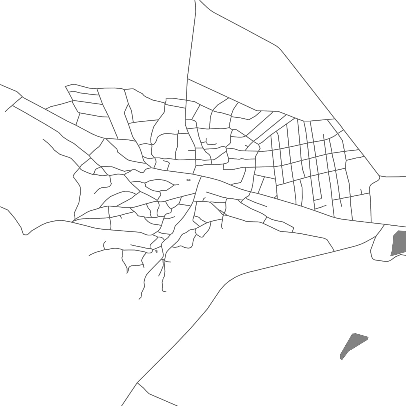ROAD MAP OF GEAMĂNĂ, MOLDOVA BY MAPBAKES