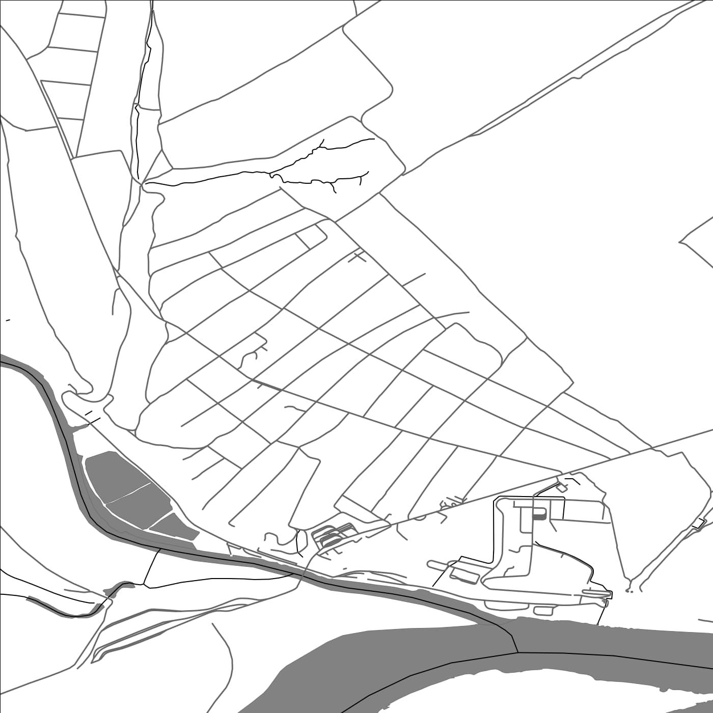 ROAD MAP OF GIURGIULEŞTI, MOLDOVA BY MAPBAKES