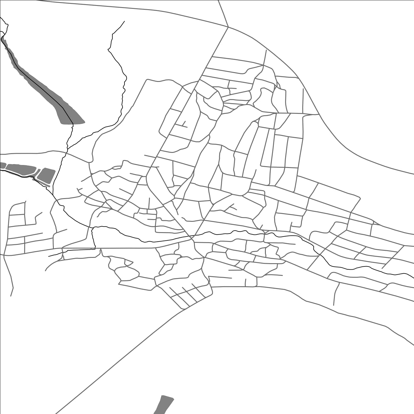 ROAD MAP OF GLINJENI, MOLDOVA BY MAPBAKES