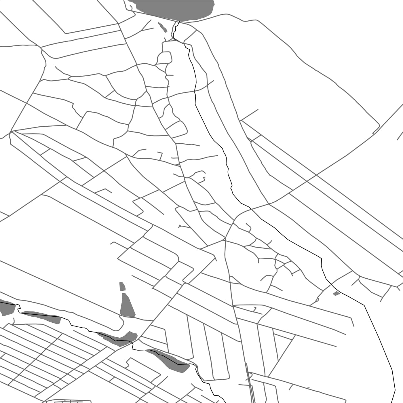 ROAD MAP OF GRIMĂNCĂUŢI, MOLDOVA BY MAPBAKES