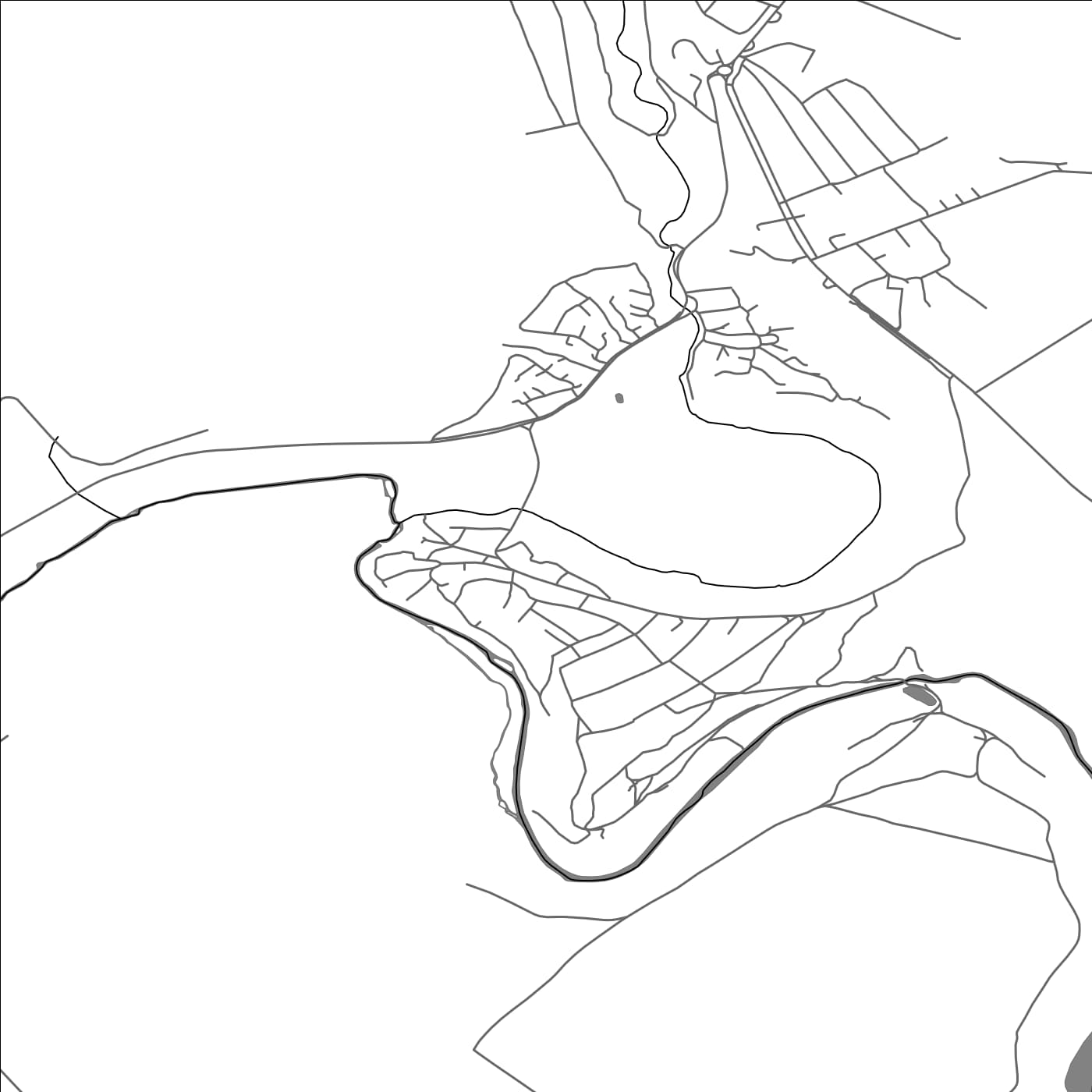 ROAD MAP OF GURA CAMENCII, MOLDOVA BY MAPBAKES