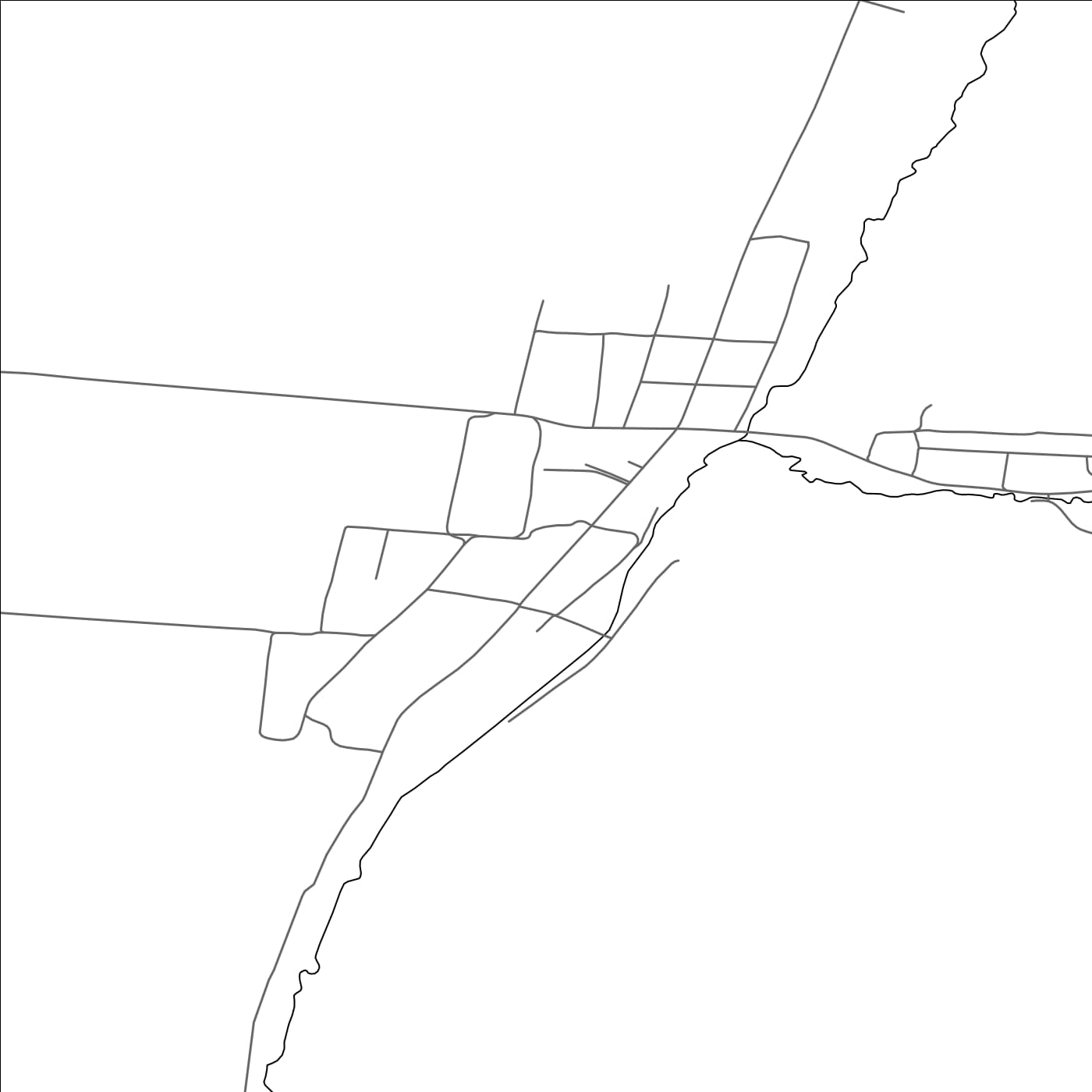 ROAD MAP OF LARGA NOUĂ, MOLDOVA BY MAPBAKES