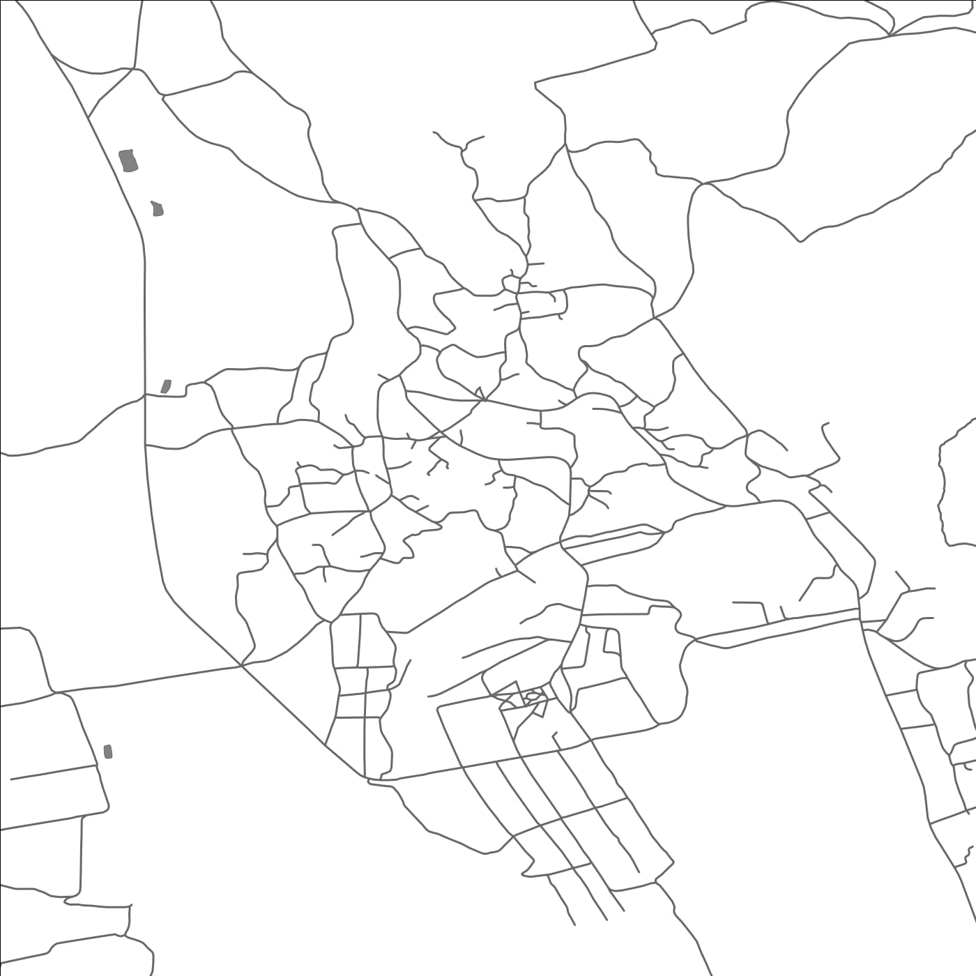 ROAD MAP OF MILEŞTI, MOLDOVA BY MAPBAKES