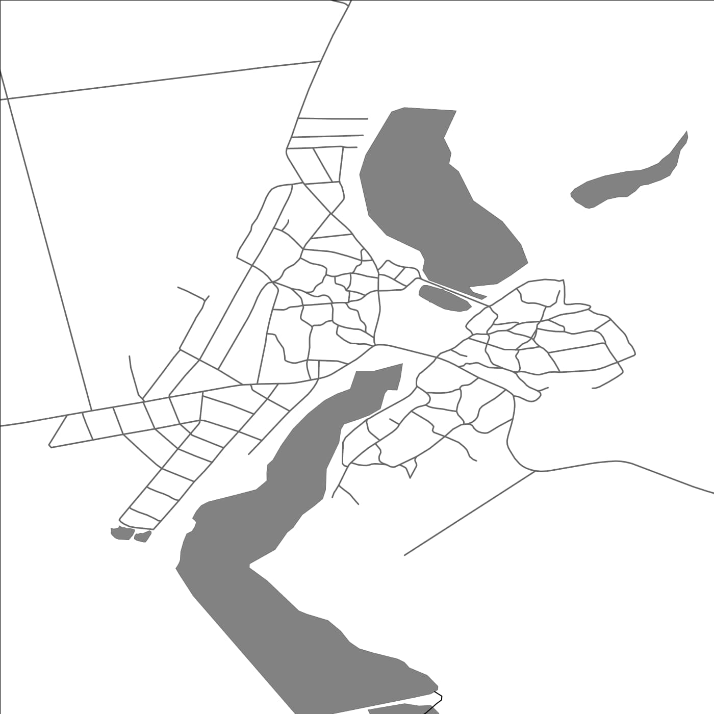 ROAD MAP OF NĂVÎRNEŢ, MOLDOVA BY MAPBAKES
