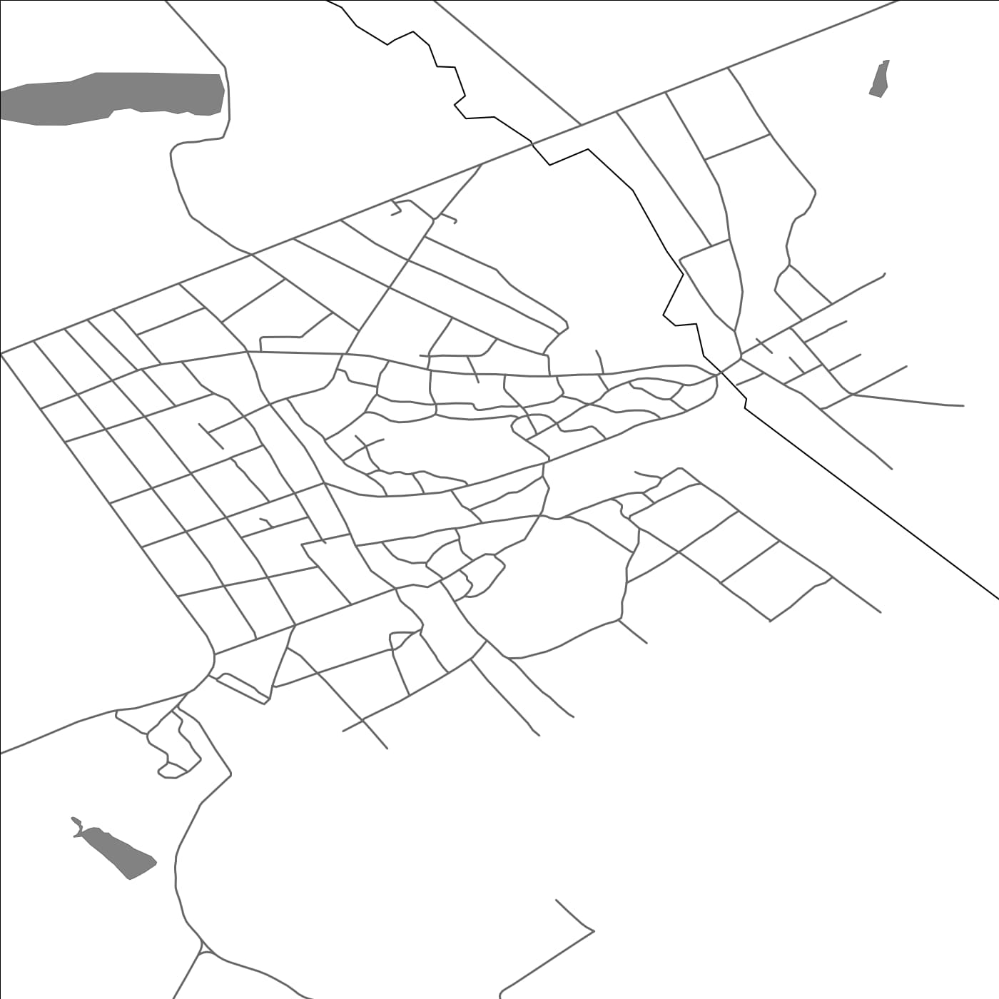 ROAD MAP OF NICORENI, MOLDOVA BY MAPBAKES