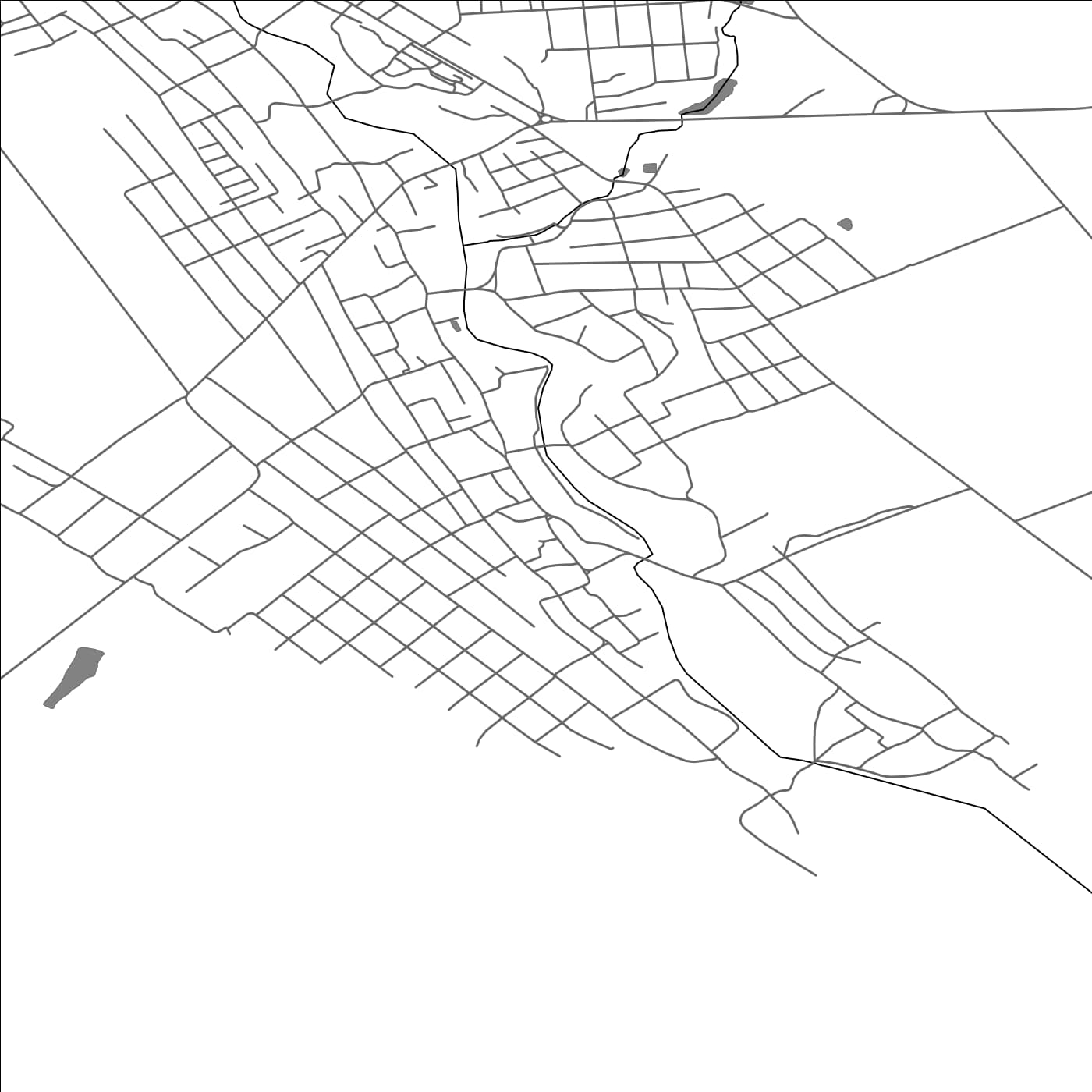 ROAD MAP OF NIHORENI, MOLDOVA BY MAPBAKES