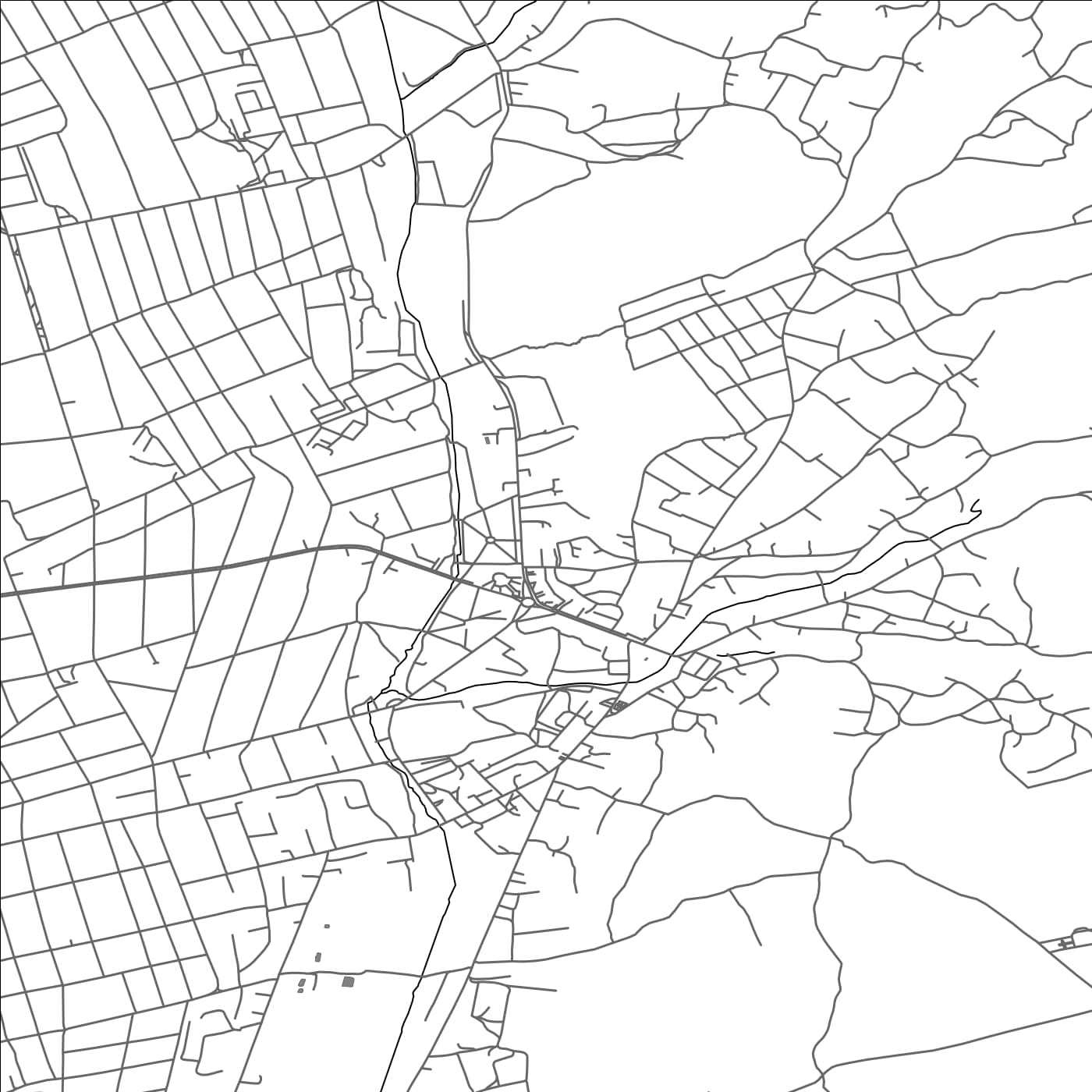 ROAD MAP OF NISPORENI, MOLDOVA BY MAPBAKES