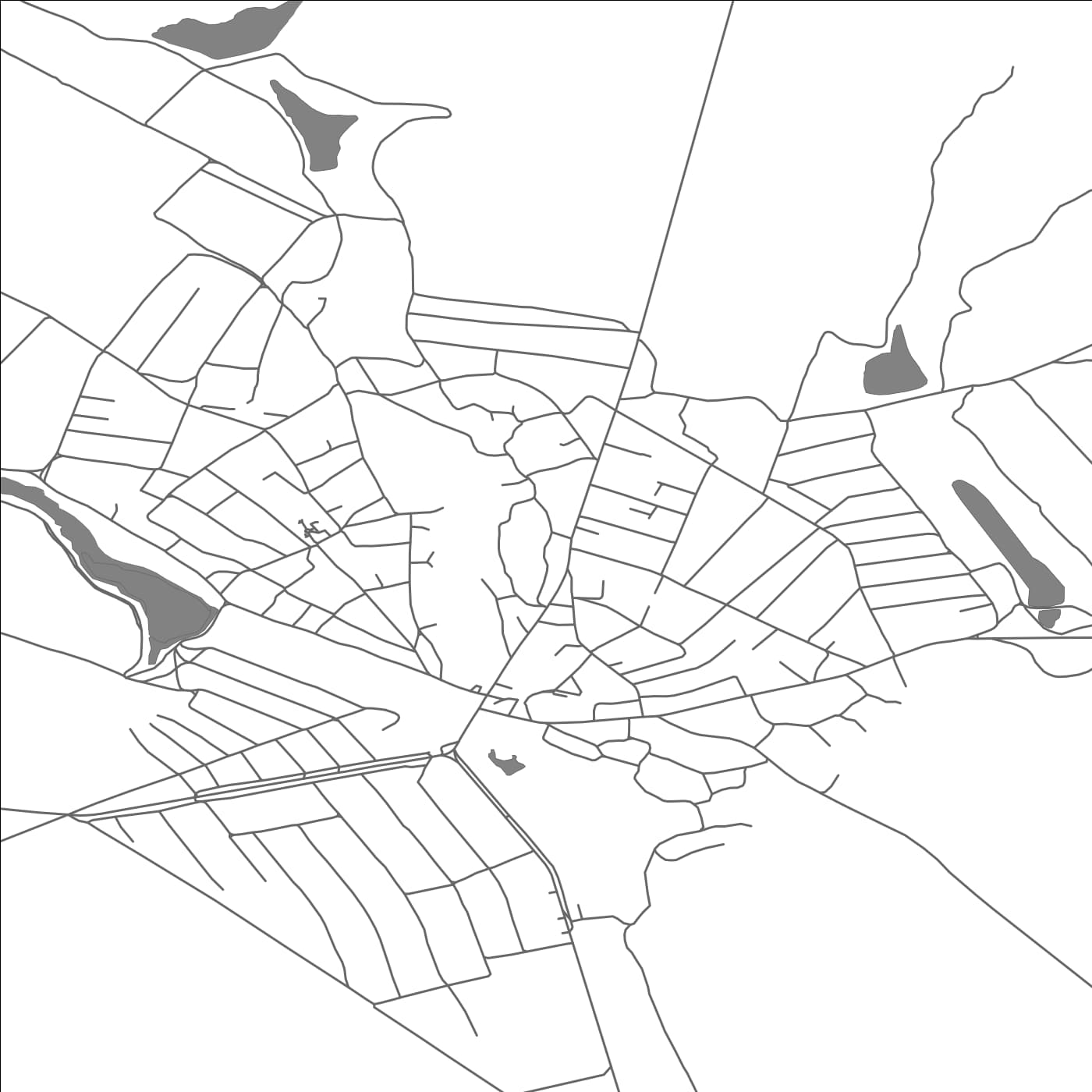 ROAD MAP OF OCNIŢA, MOLDOVA BY MAPBAKES