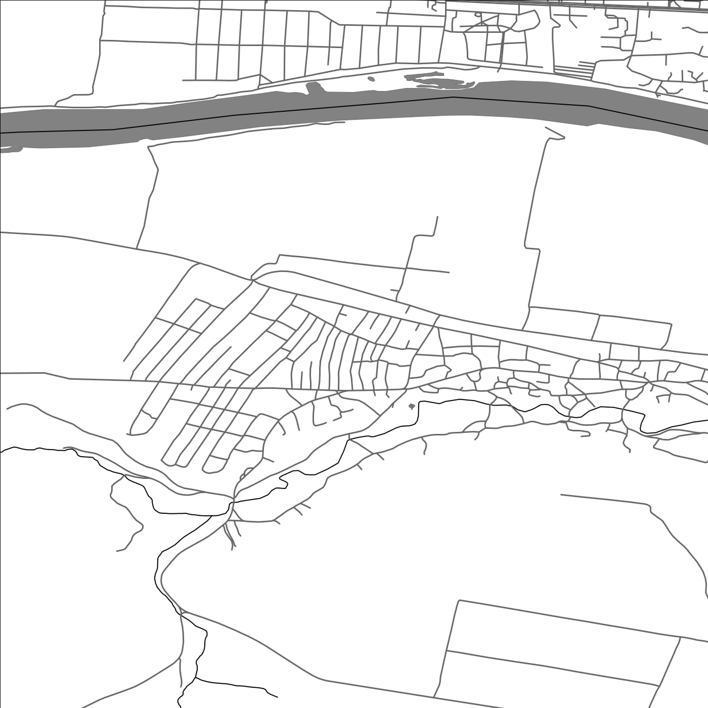 ROAD MAP OF SĂNĂTĂUCA, MOLDOVA BY MAPBAKES