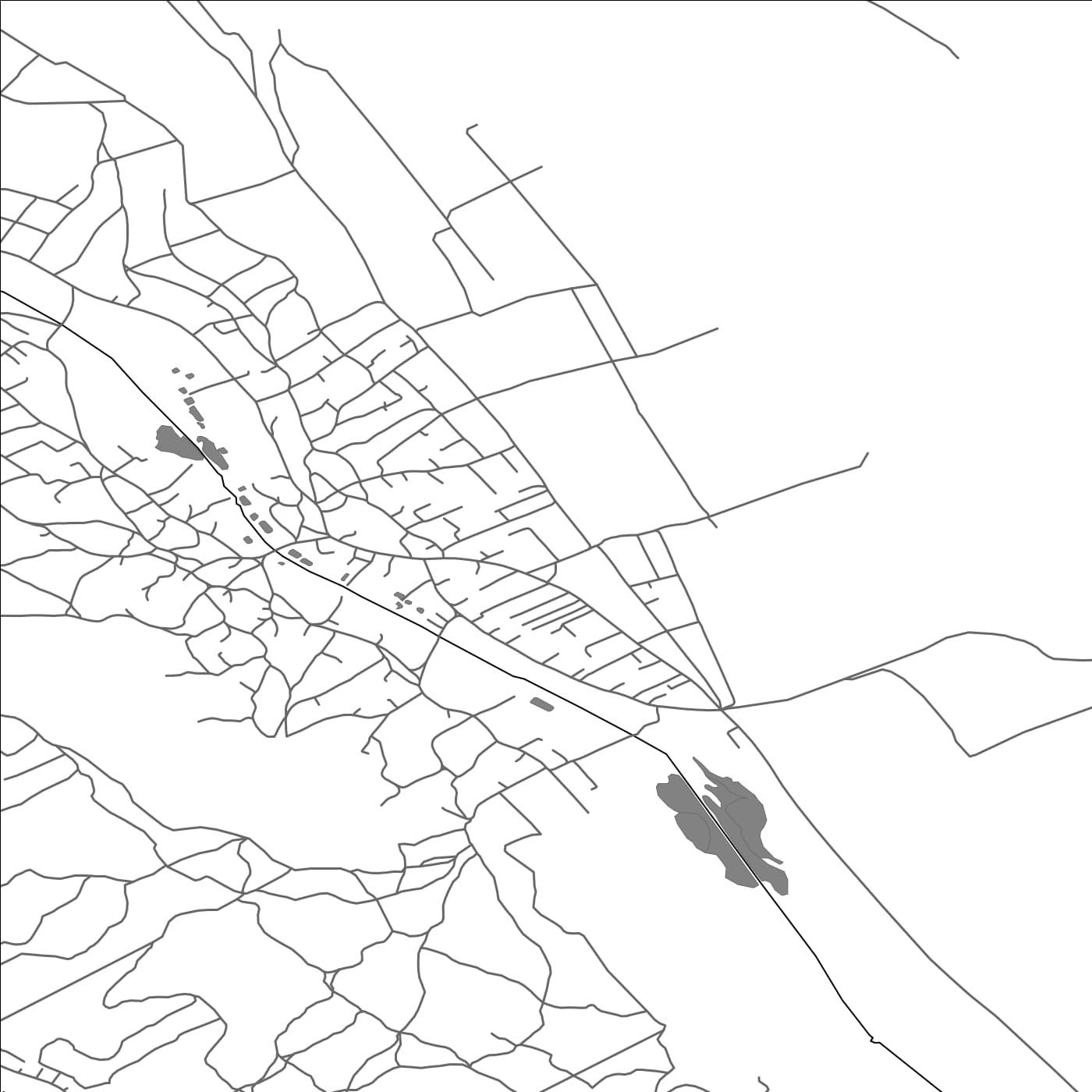 ROAD MAP OF SCORENI, MOLDOVA BY MAPBAKES