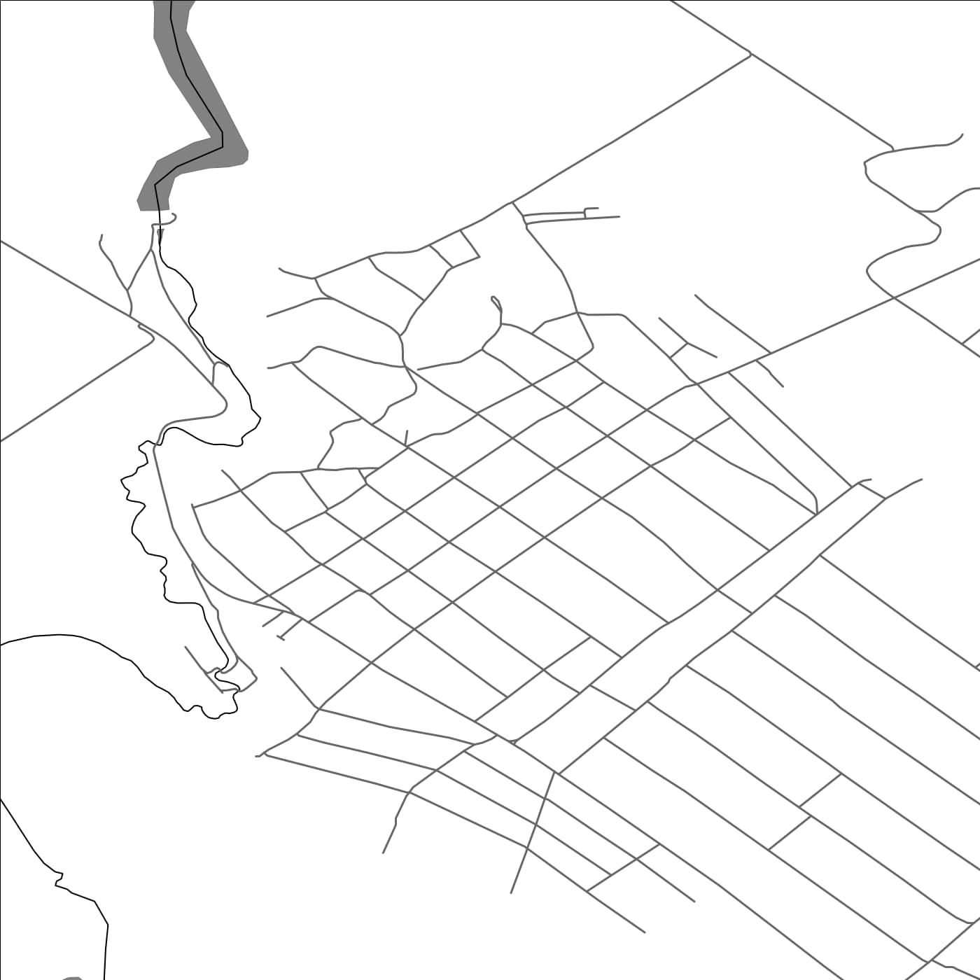 ROAD MAP OF TEŢCANI, MOLDOVA BY MAPBAKES