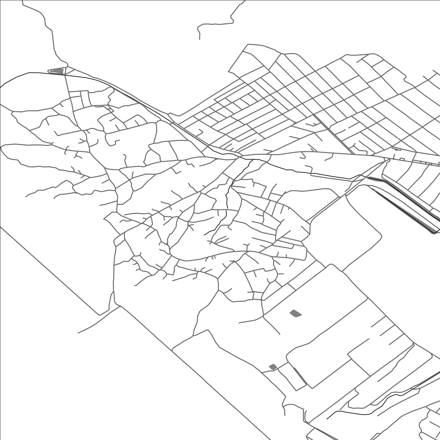 ROAD MAP OF TRUŞENI, MOLDOVA BY MAPBAKES