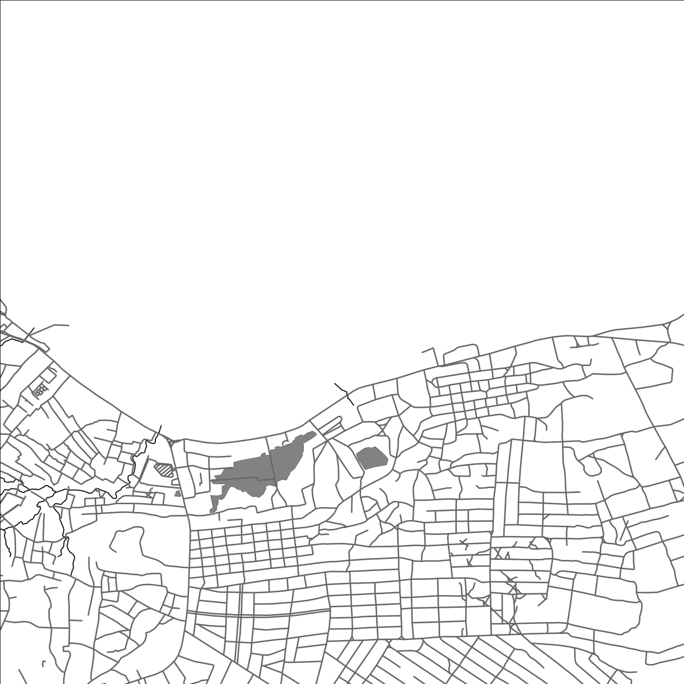 ROAD MAP OF PEMBA, MOZAMBIQUE BY MAPBAKES
