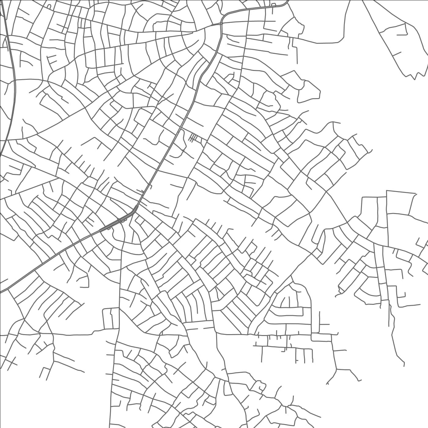 ROAD MAP OF SHAGAMU, NIGERIA BY MAPBAKES