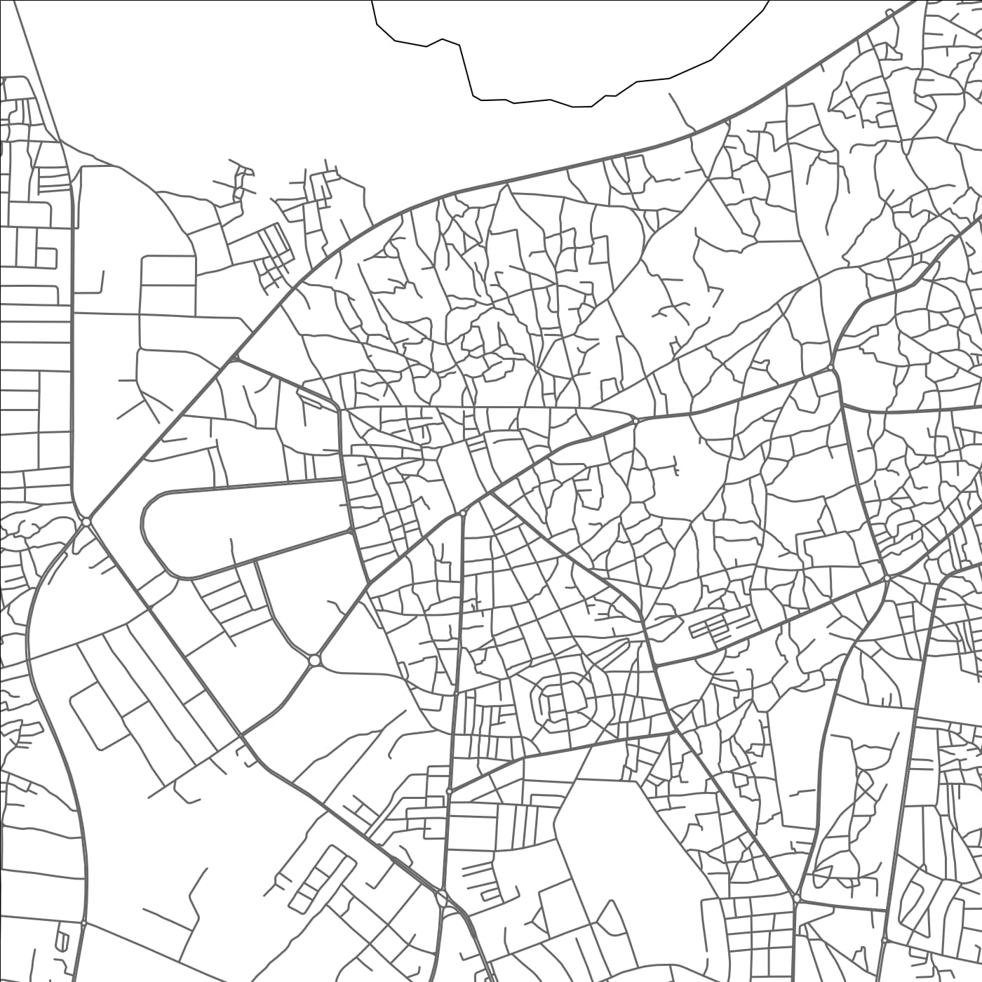 ROAD MAP OF SOKOTO, NIGERIA BY MAPBAKES