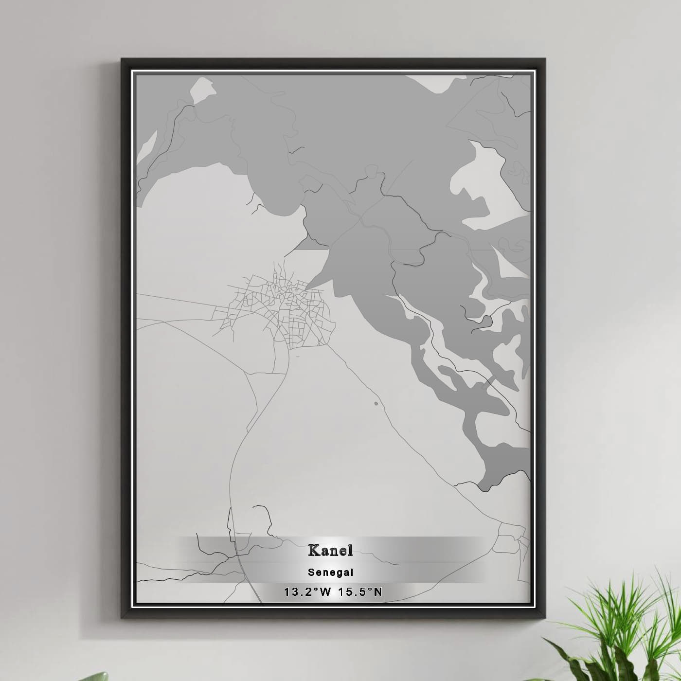 ROAD MAP OF KANEL, SENEGAL BY MAPBAKES