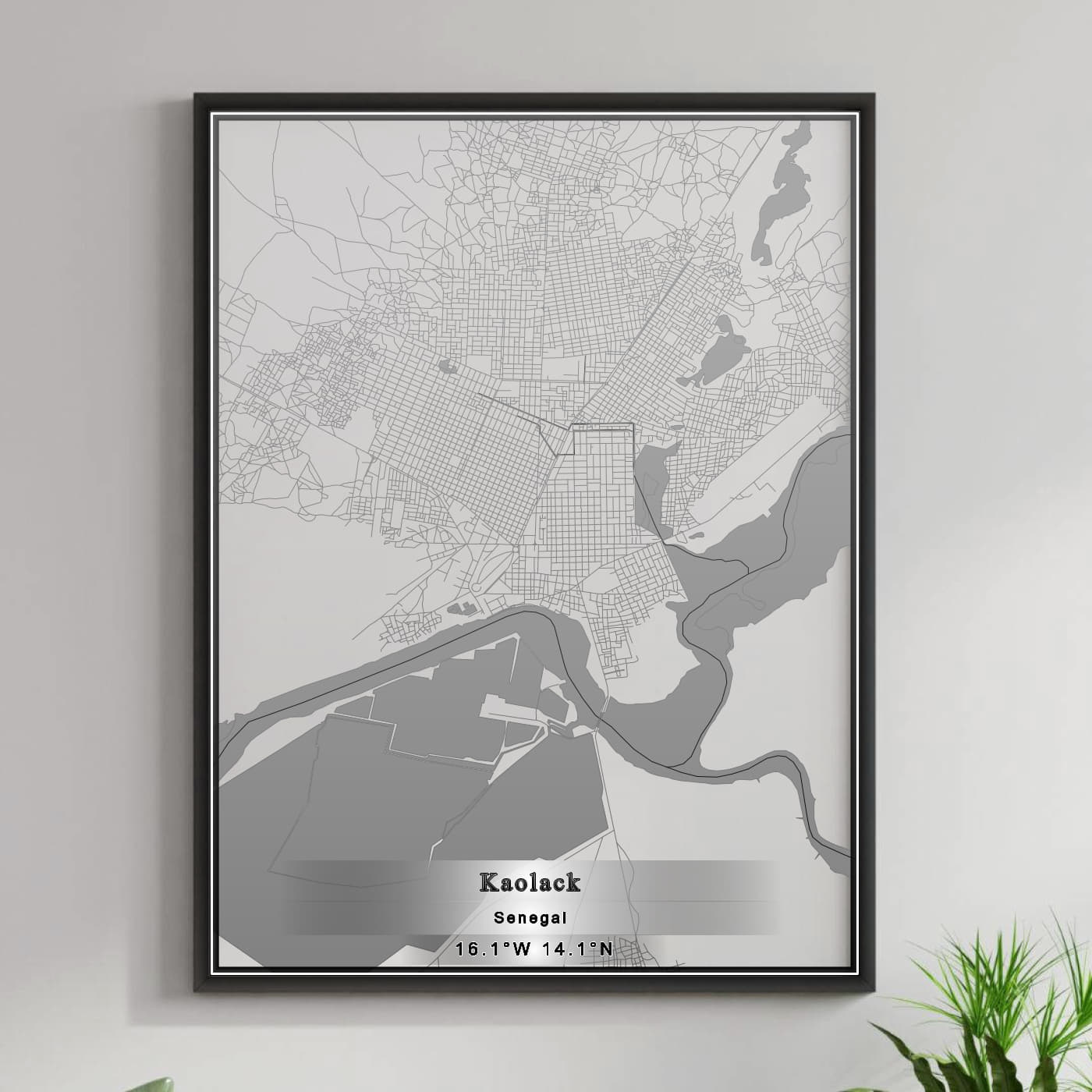 ROAD MAP OF KAOLACK, SENEGAL BY MAPBAKES