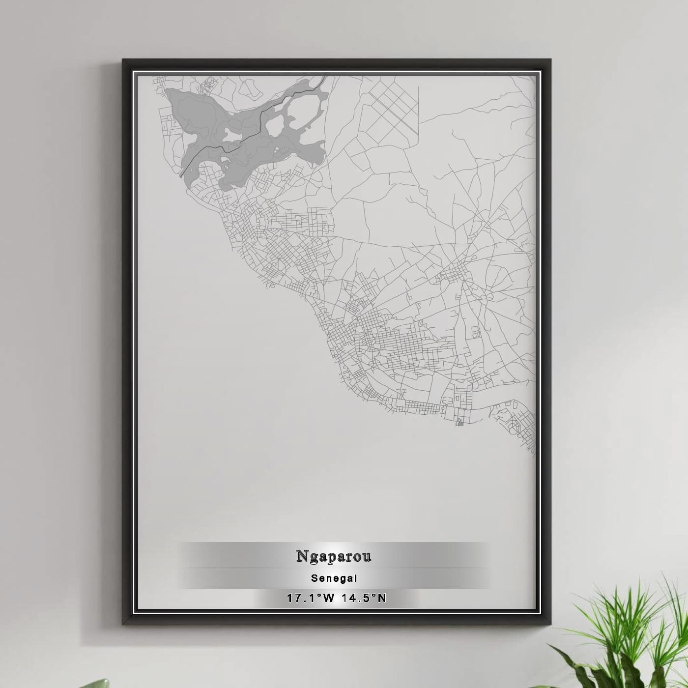 ROAD MAP OF NGAPAROU, SENEGAL BY MAPBAKES