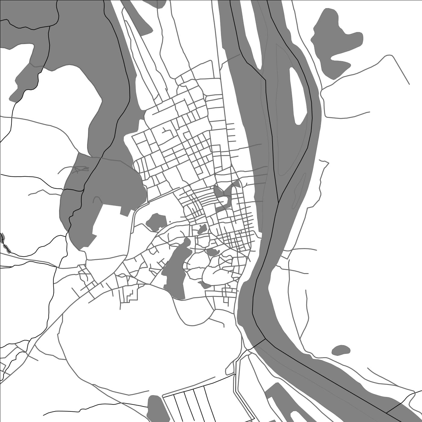 ROAD MAP OF BAKEL, SENEGAL BY MAPBAKES