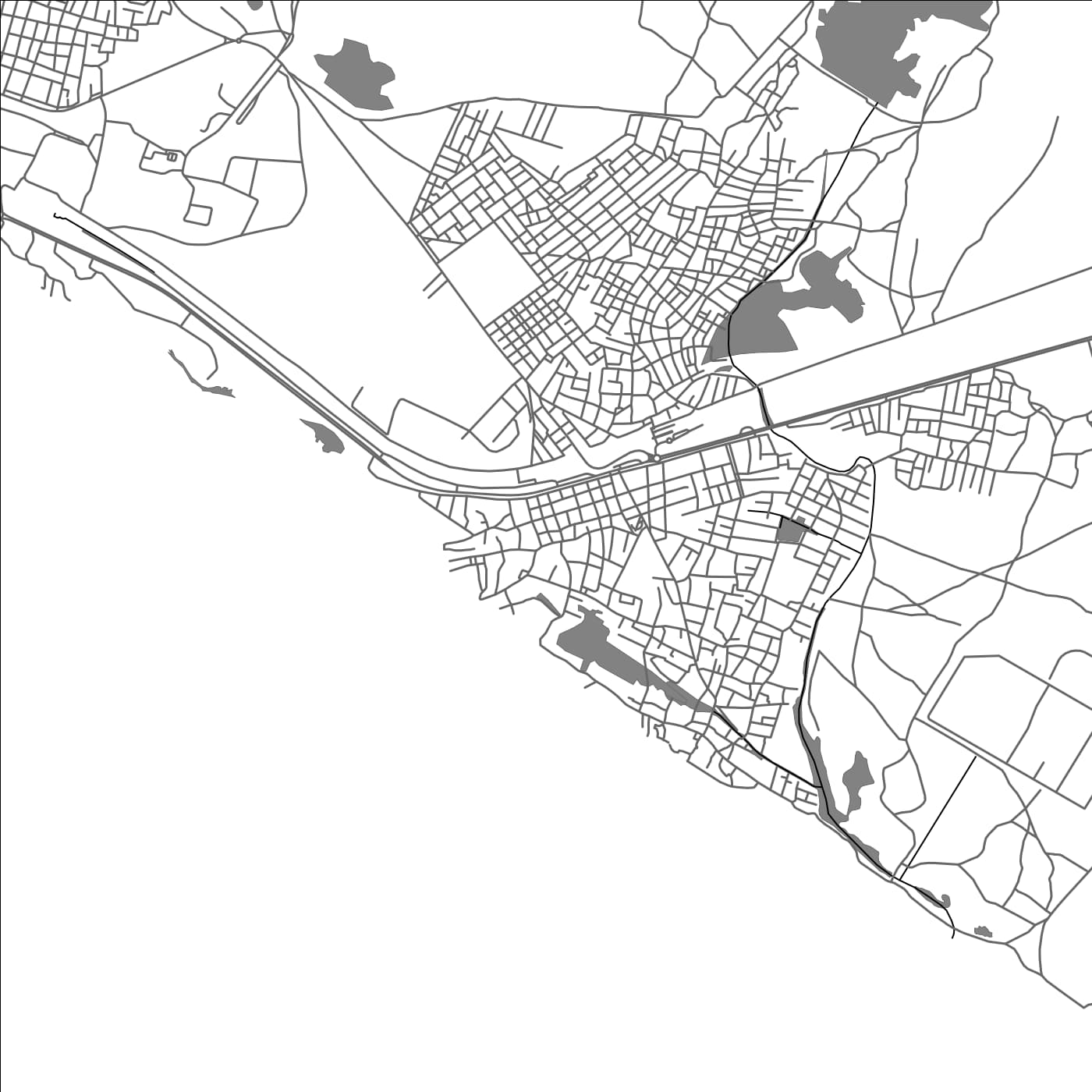 ROAD MAP OF BARGNY, SENEGAL BY MAPBAKES