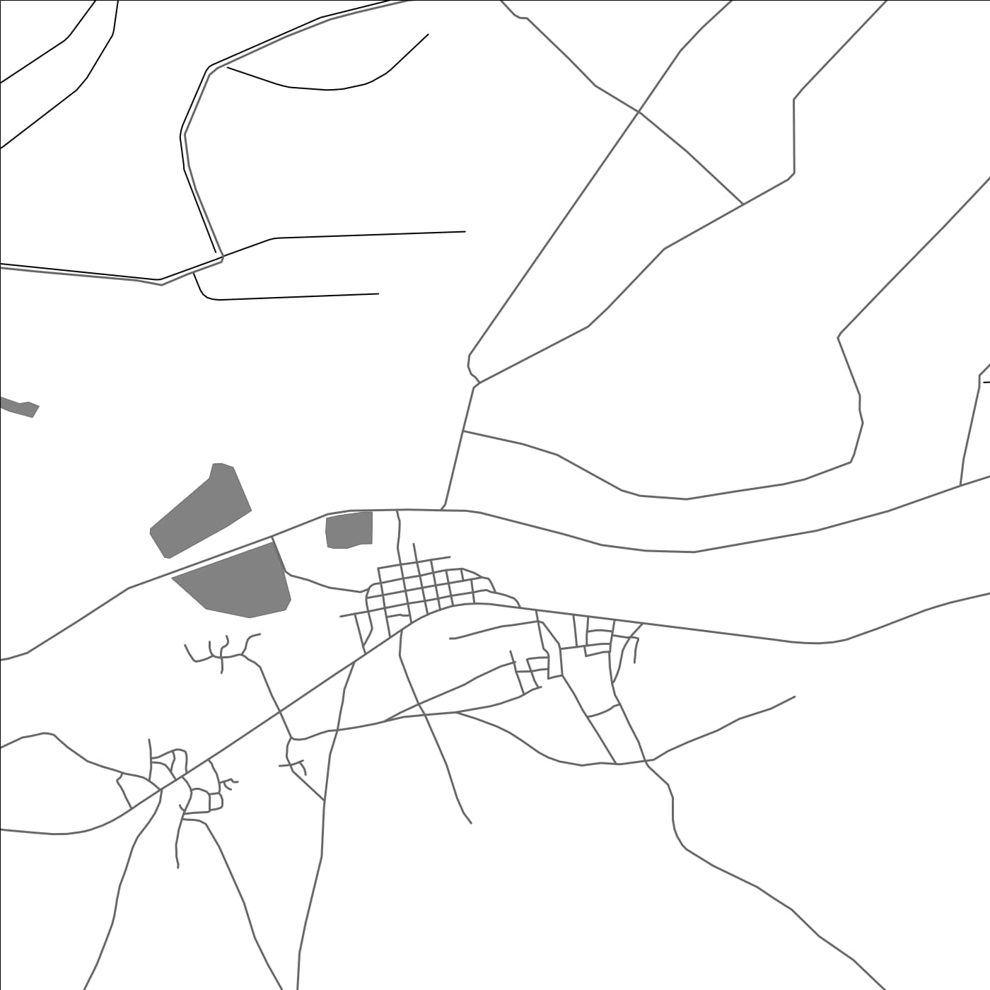 ROAD MAP OF DAGANA, SENEGAL BY MAPBAKES