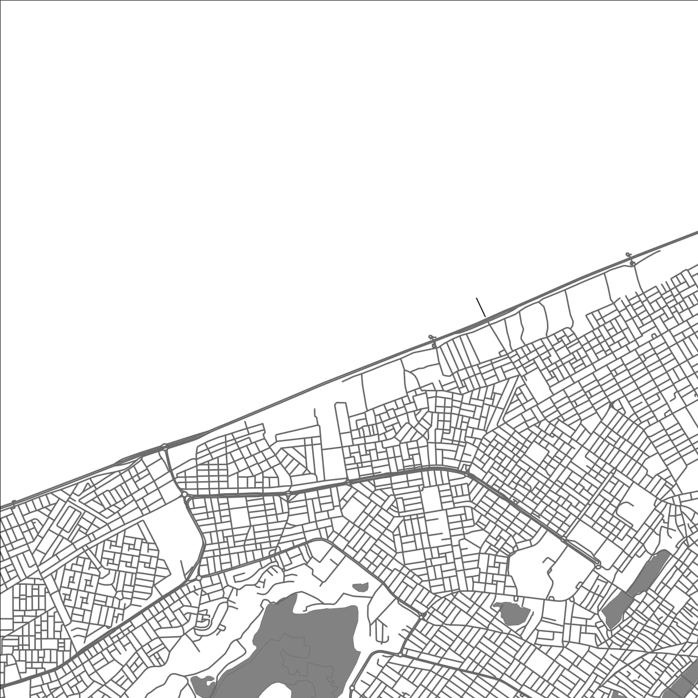 ROAD MAP OF GUEDIAWAYE, SENEGAL BY MAPBAKES