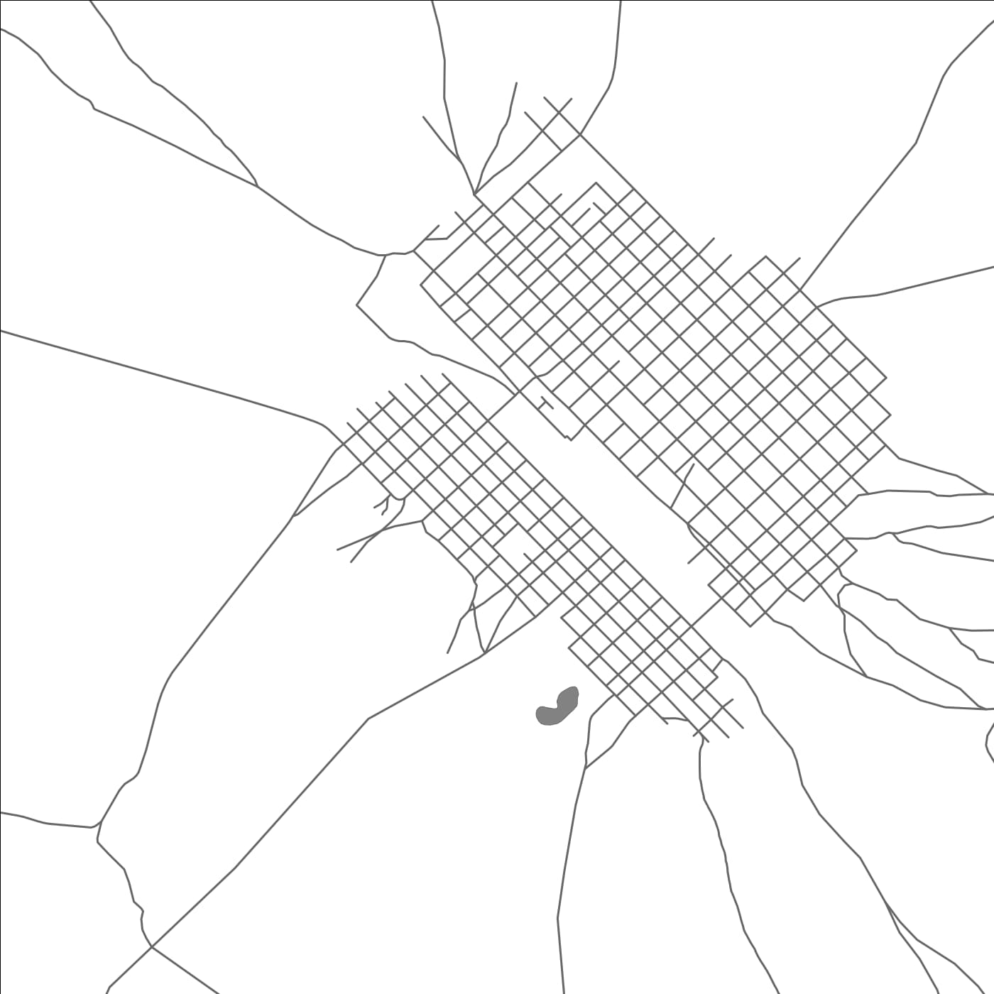 ROAD MAP OF GUINGUINEO, SENEGAL BY MAPBAKES