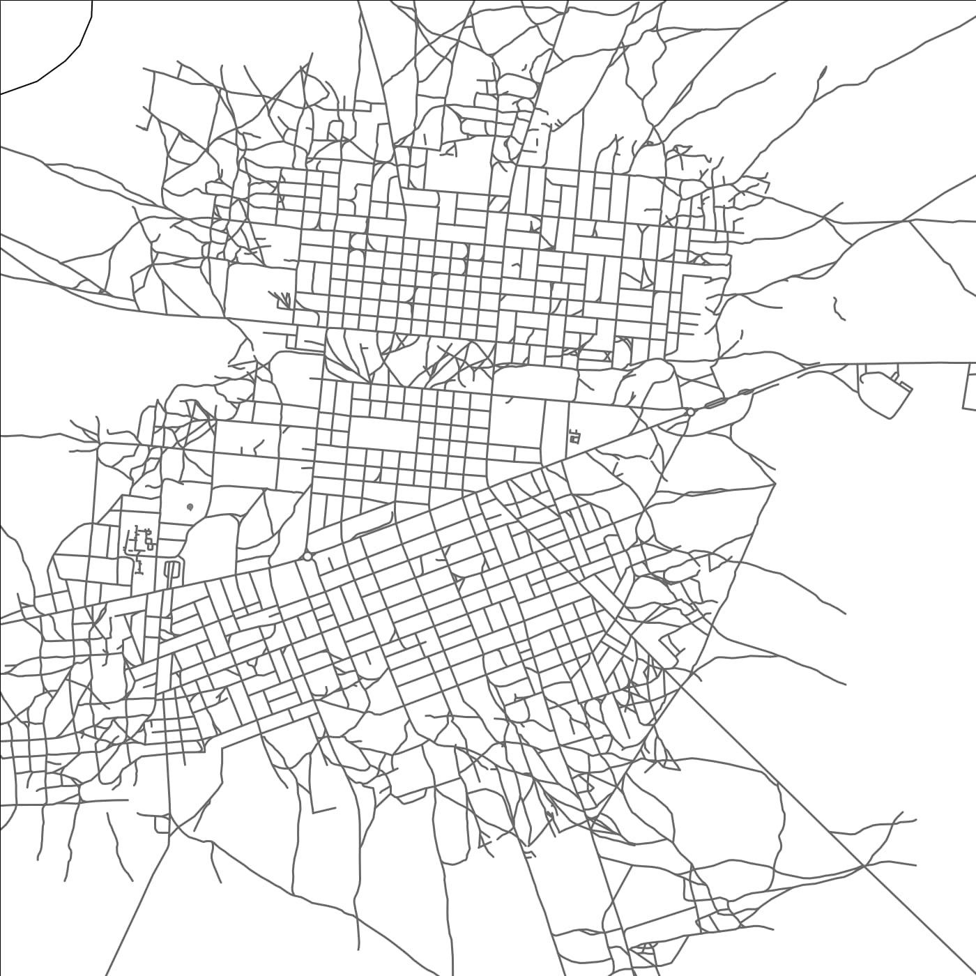 ROAD MAP OF KAFFRINE, SENEGAL BY MAPBAKES