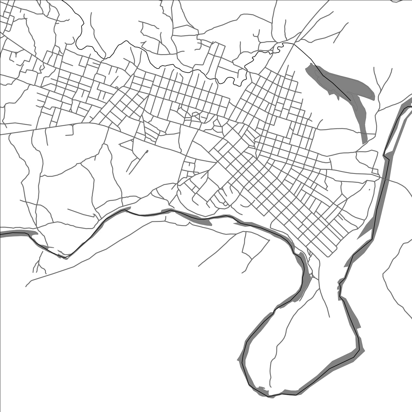 ROAD MAP OF KEDOUGOU, SENEGAL BY MAPBAKES