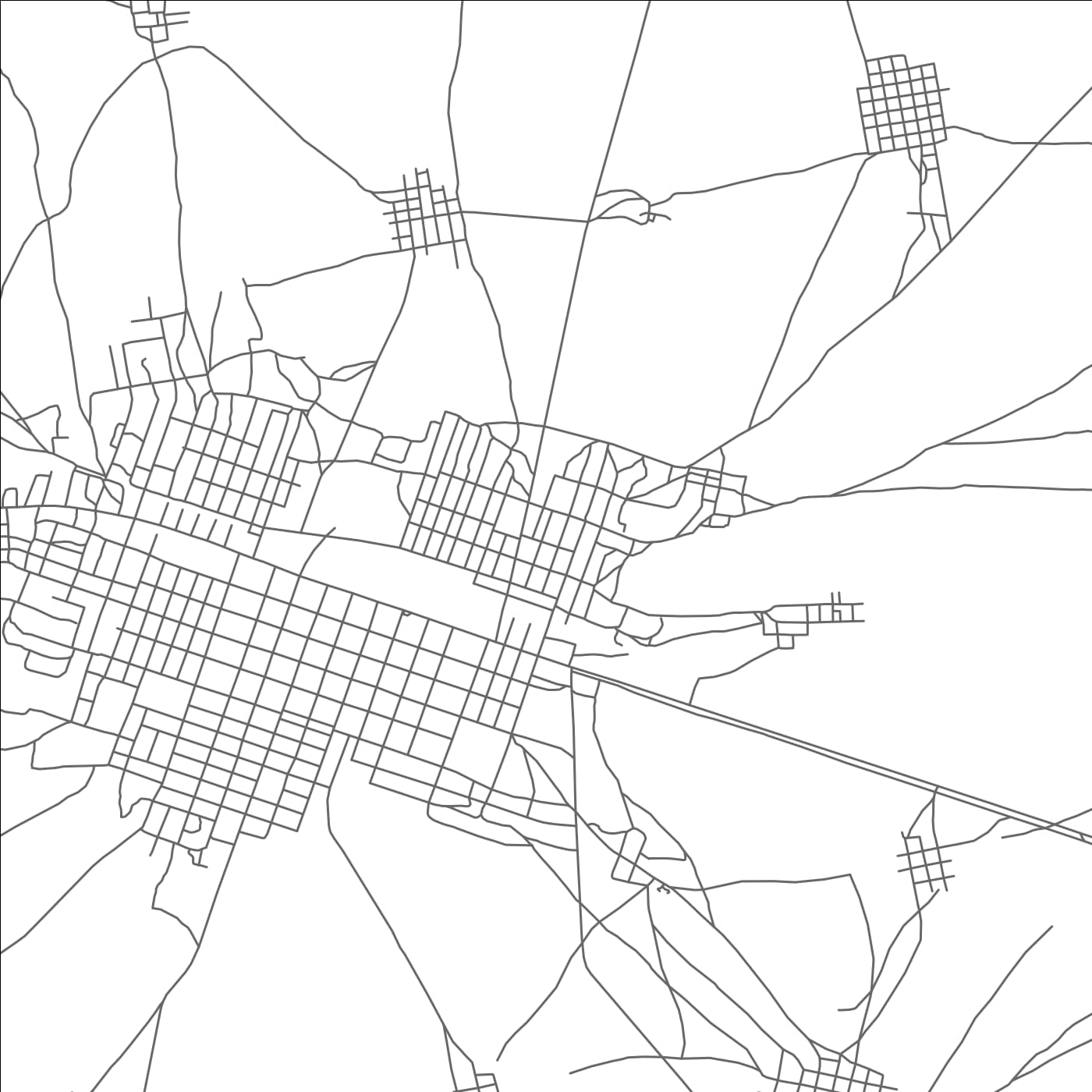 ROAD MAP OF KHOMBOLE, SENEGAL BY MAPBAKES