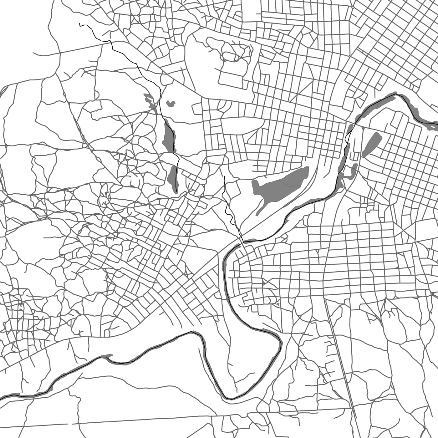 ROAD MAP OF KOLDA, SENEGAL BY MAPBAKES