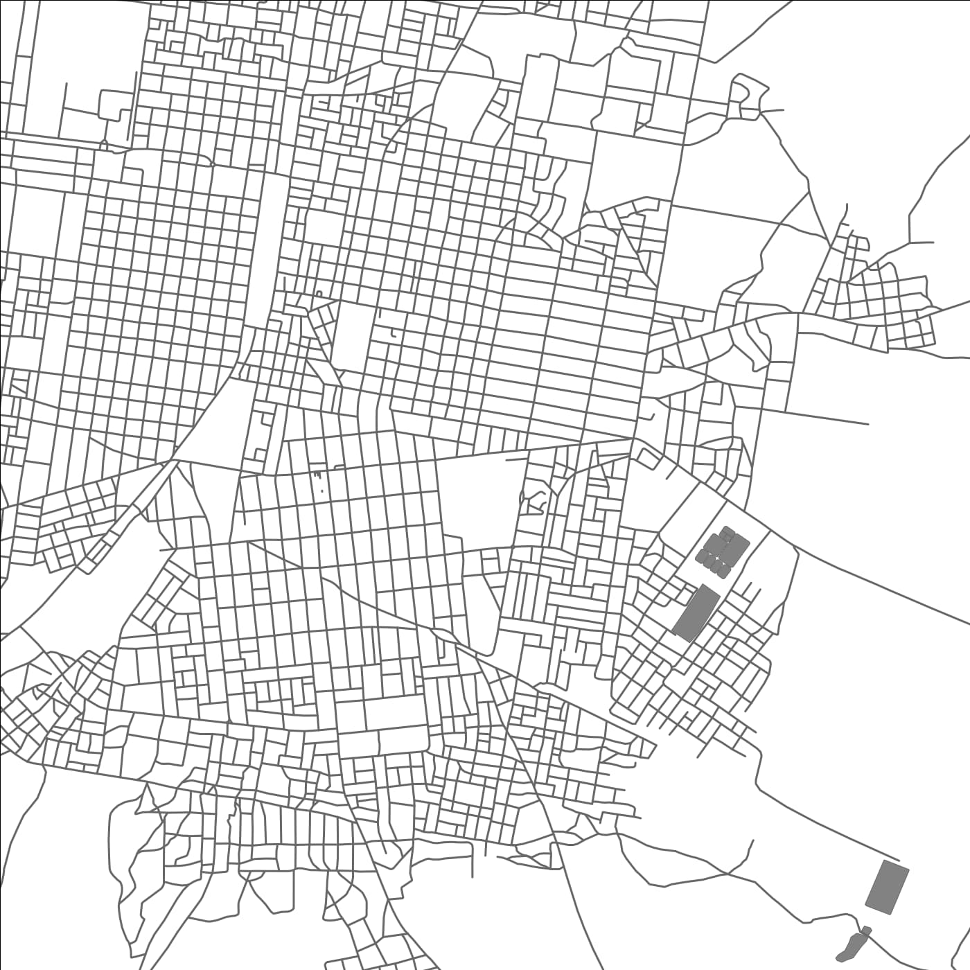 ROAD MAP OF LOUGA, SENEGAL BY MAPBAKES