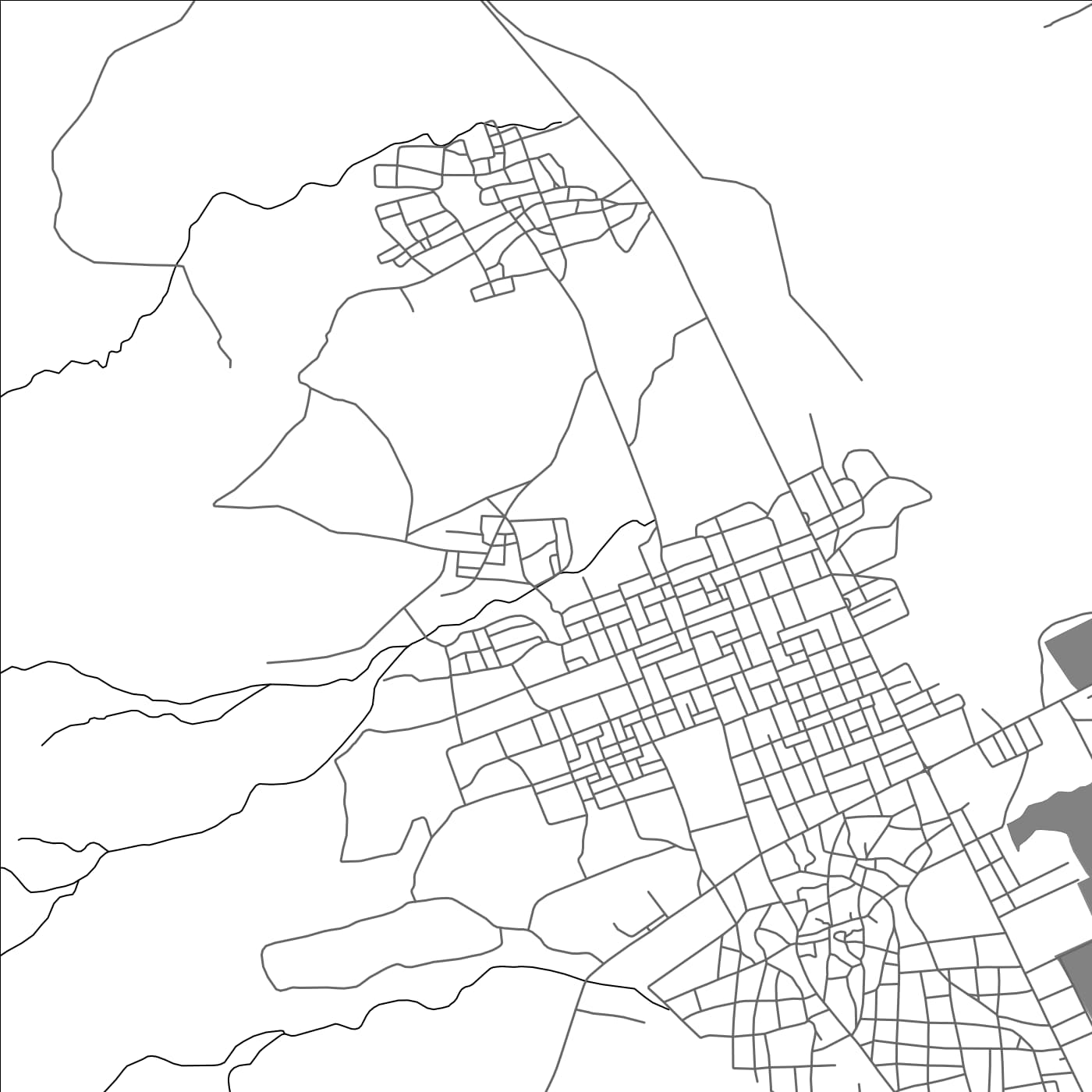 ROAD MAP OF MATAM, SENEGAL BY MAPBAKES