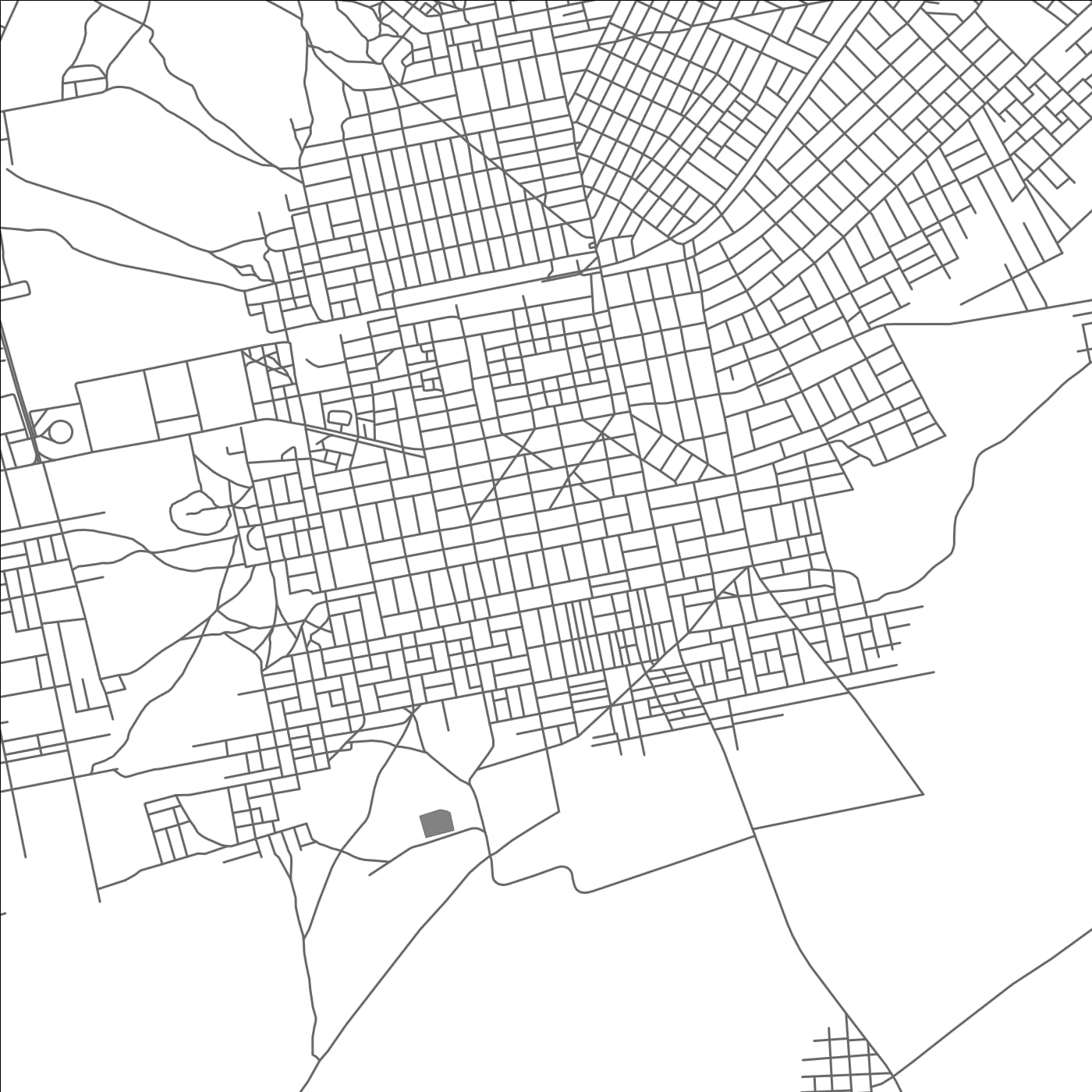 ROAD MAP OF MBAKE, SENEGAL BY MAPBAKES