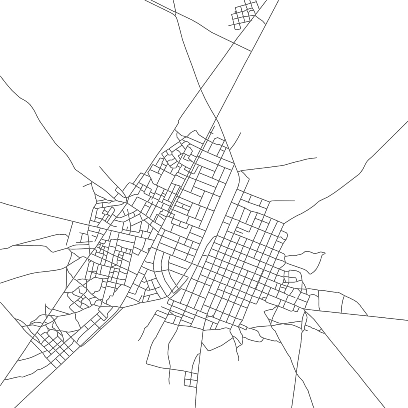 ROAD MAP OF MEKHE, SENEGAL BY MAPBAKES