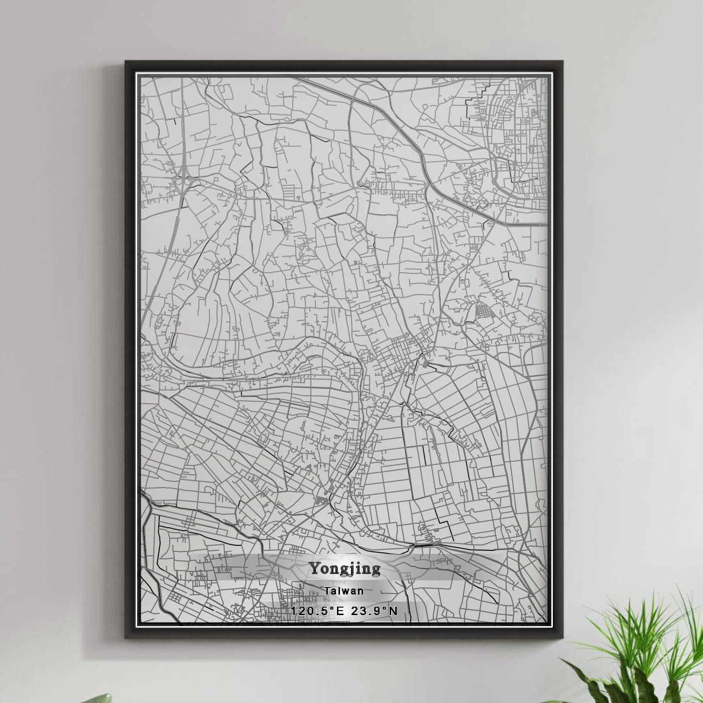 ROAD MAP OF YONGJING, TAIWAN BY MAPBAKES