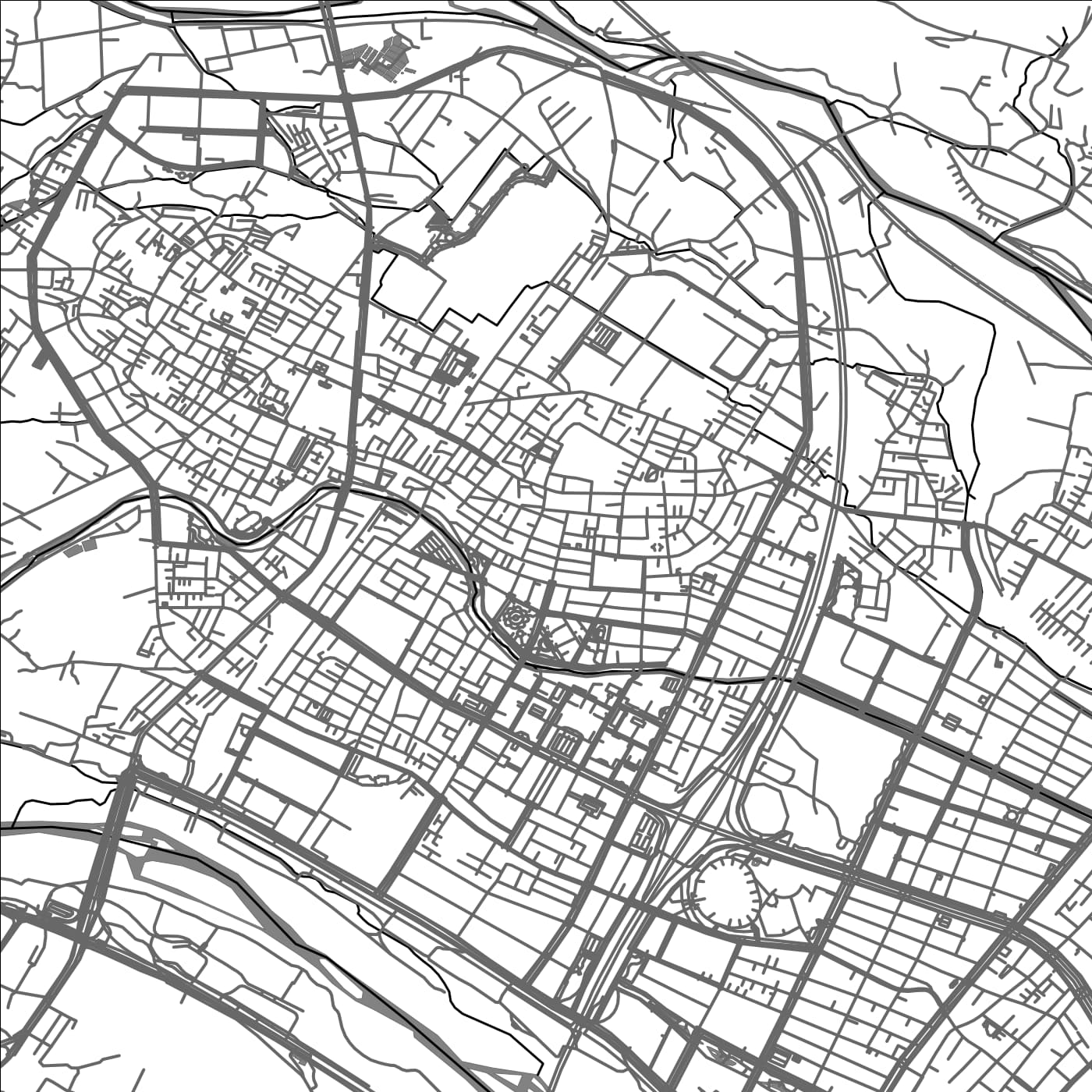 ROAD MAP OF ZHUBEI, TAIWAN BY MAPBAKES