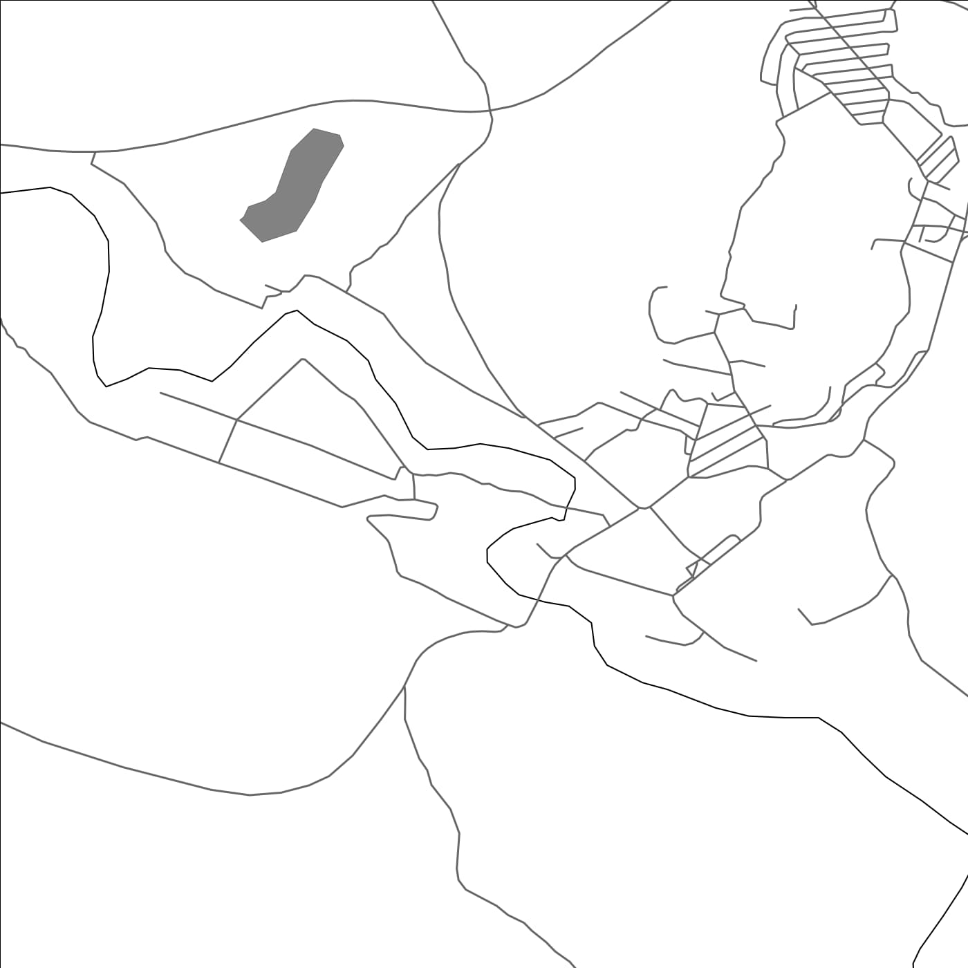 ROAD MAP OF ZVISHAVANE, ZIMBABWE BY MAPBAKES