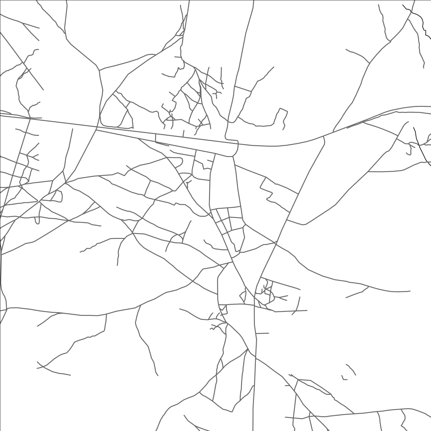 ROAD MAP OF GEIRO, TANZANIA BY MAPBAKES