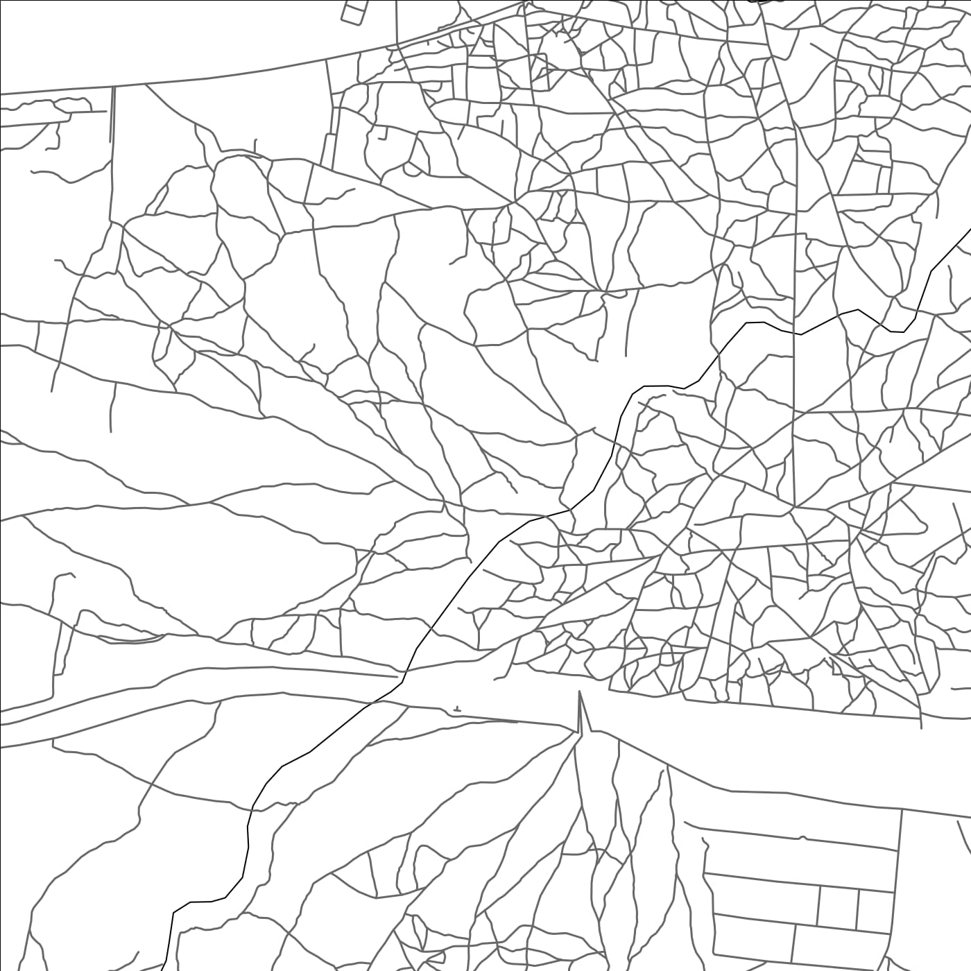 ROAD MAP OF IHUMWA, TANZANIA BY MAPBAKES