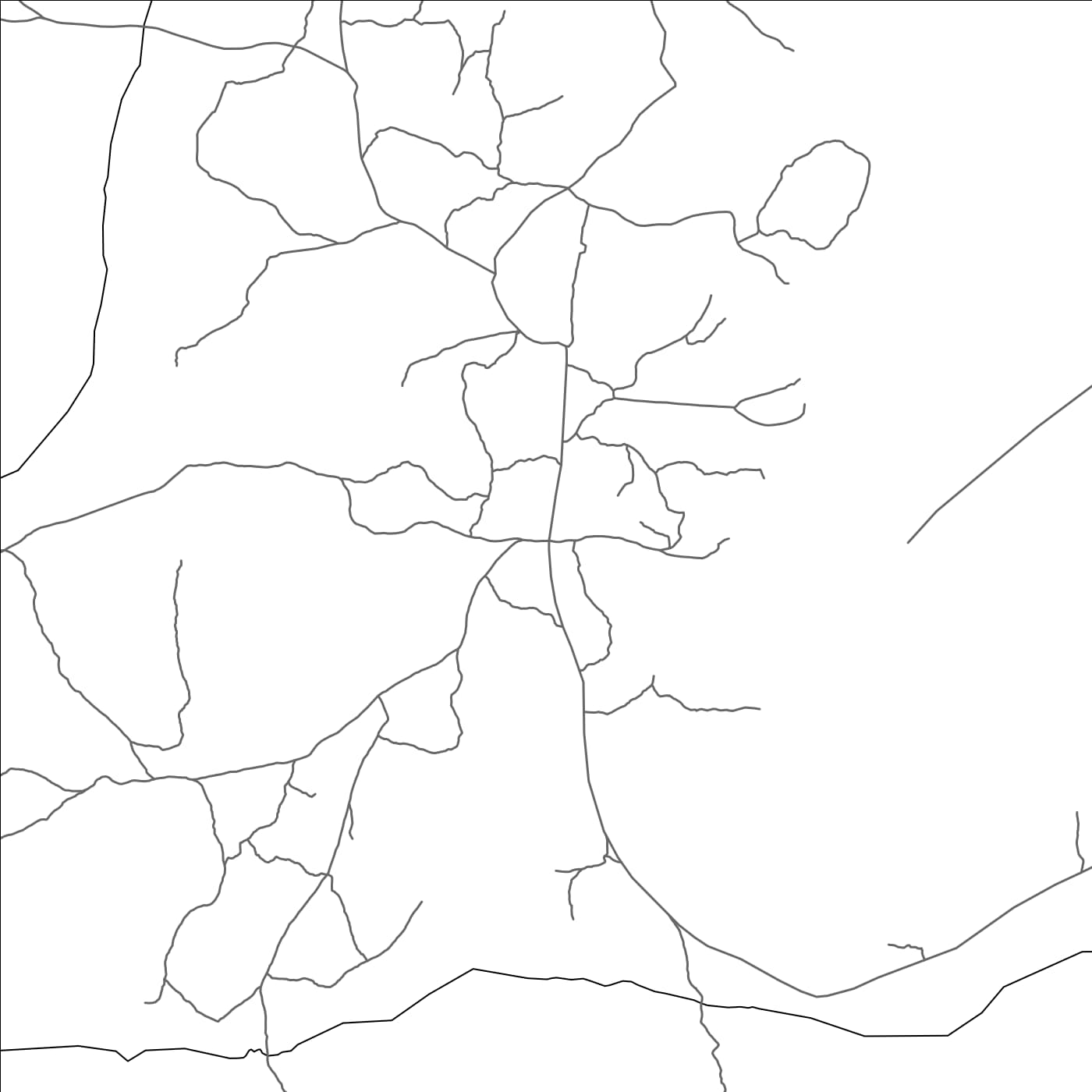 ROAD MAP OF KABANGA, TANZANIA BY MAPBAKES
