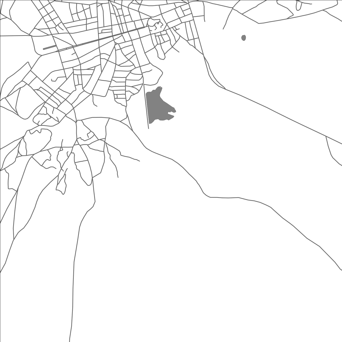 ROAD MAP OF NEGELE, ETHIOPIA BY MAPBAKES