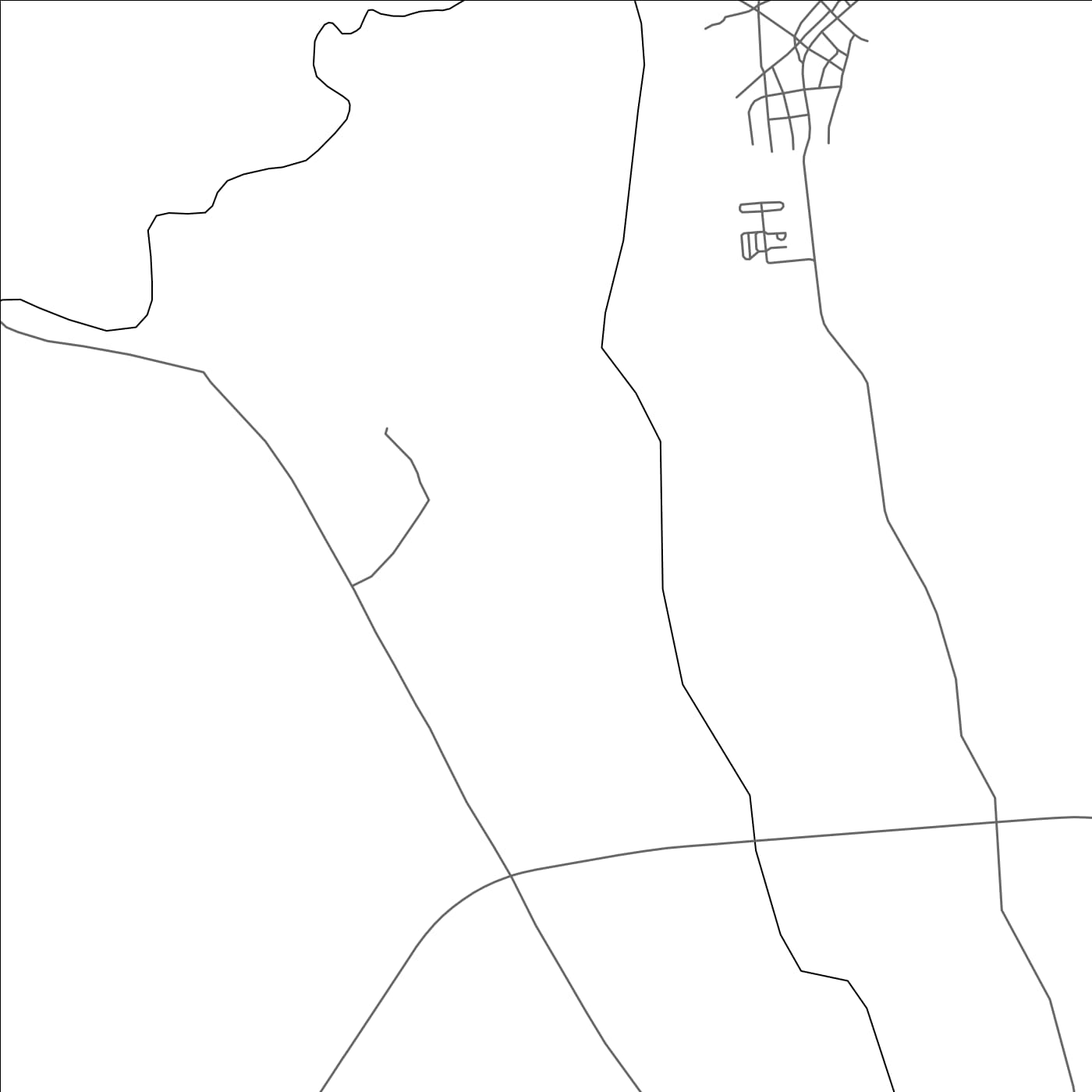 ROAD MAP OF SHINILE, ETHIOPIA BY MAPBAKES