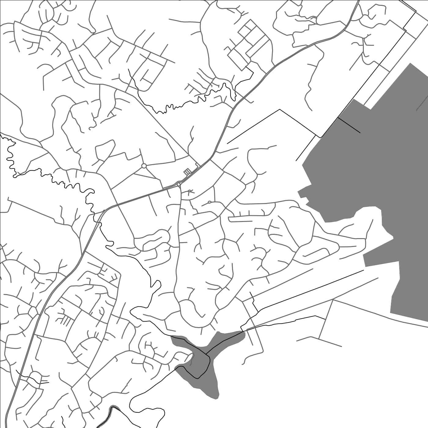 ROAD MAP OF NAKASI, FIJI BY MAPBAKES